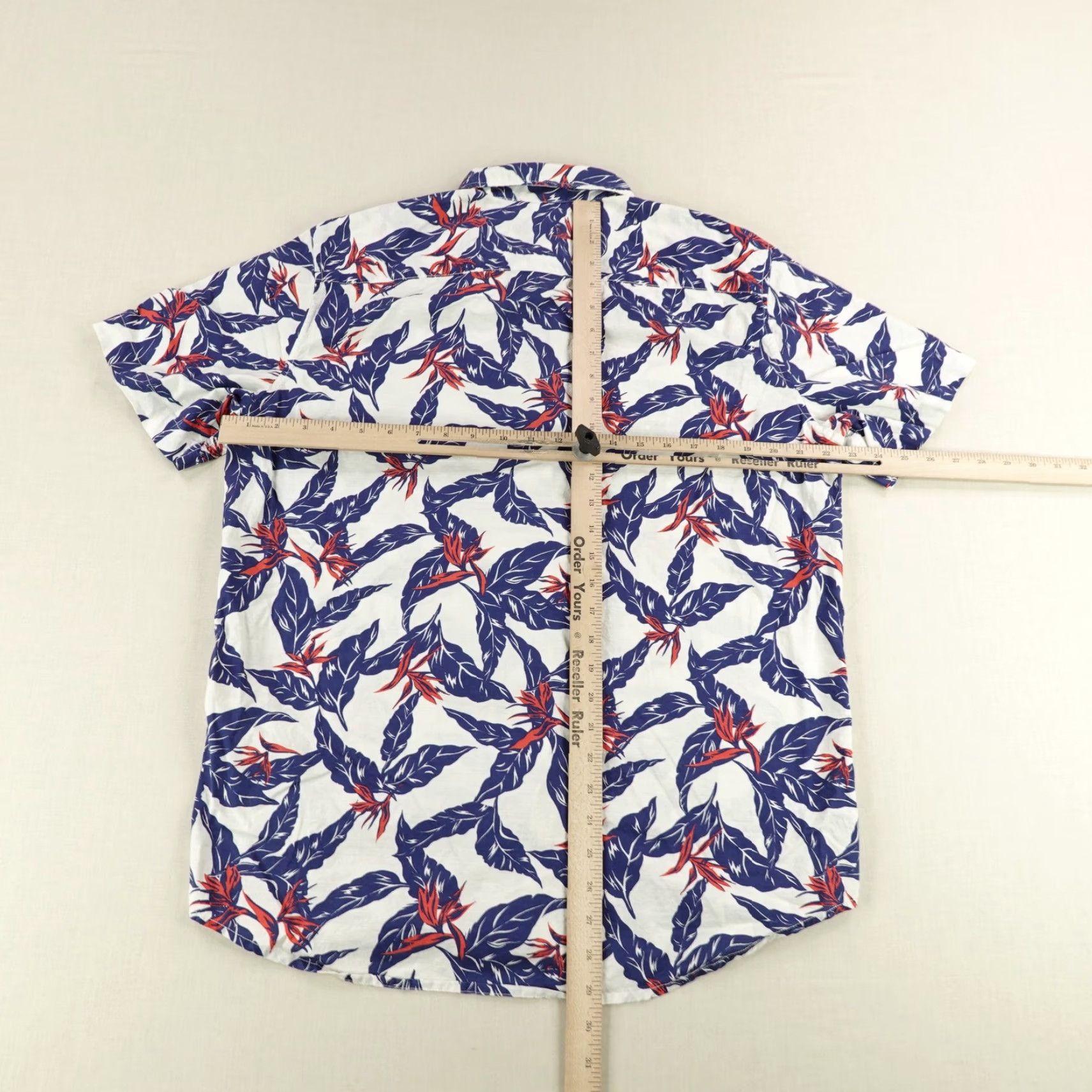 Ralph Lauren DENIM & SUPPLY Ralph Lauren Shirt Mens Large Blue Red Floral Hawaiian Aloha Size US L / EU 52-54 / 3 - 6 Thumbnail
