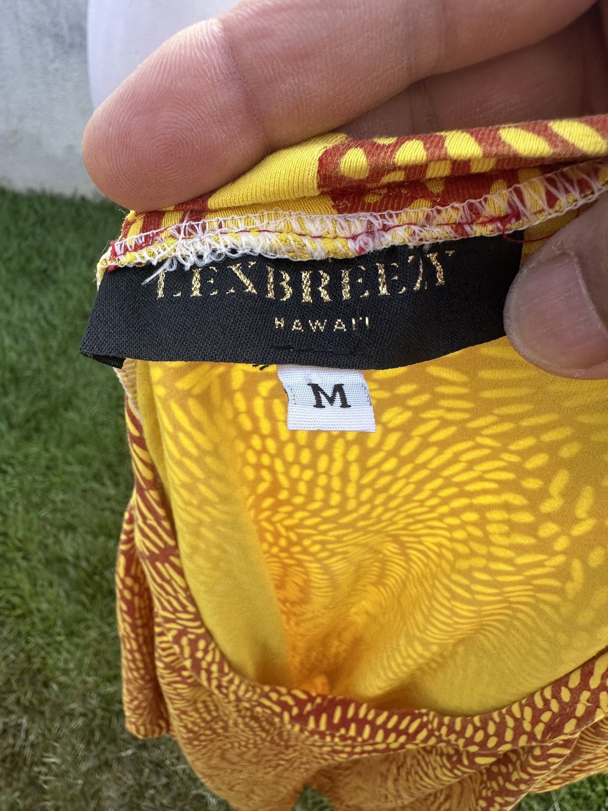 Other LexBreezy Hawaiian Dress Yellow/Red 3/4 Sleeves Women's M Size M / US 6-8 / IT 42-44 - 4 Thumbnail