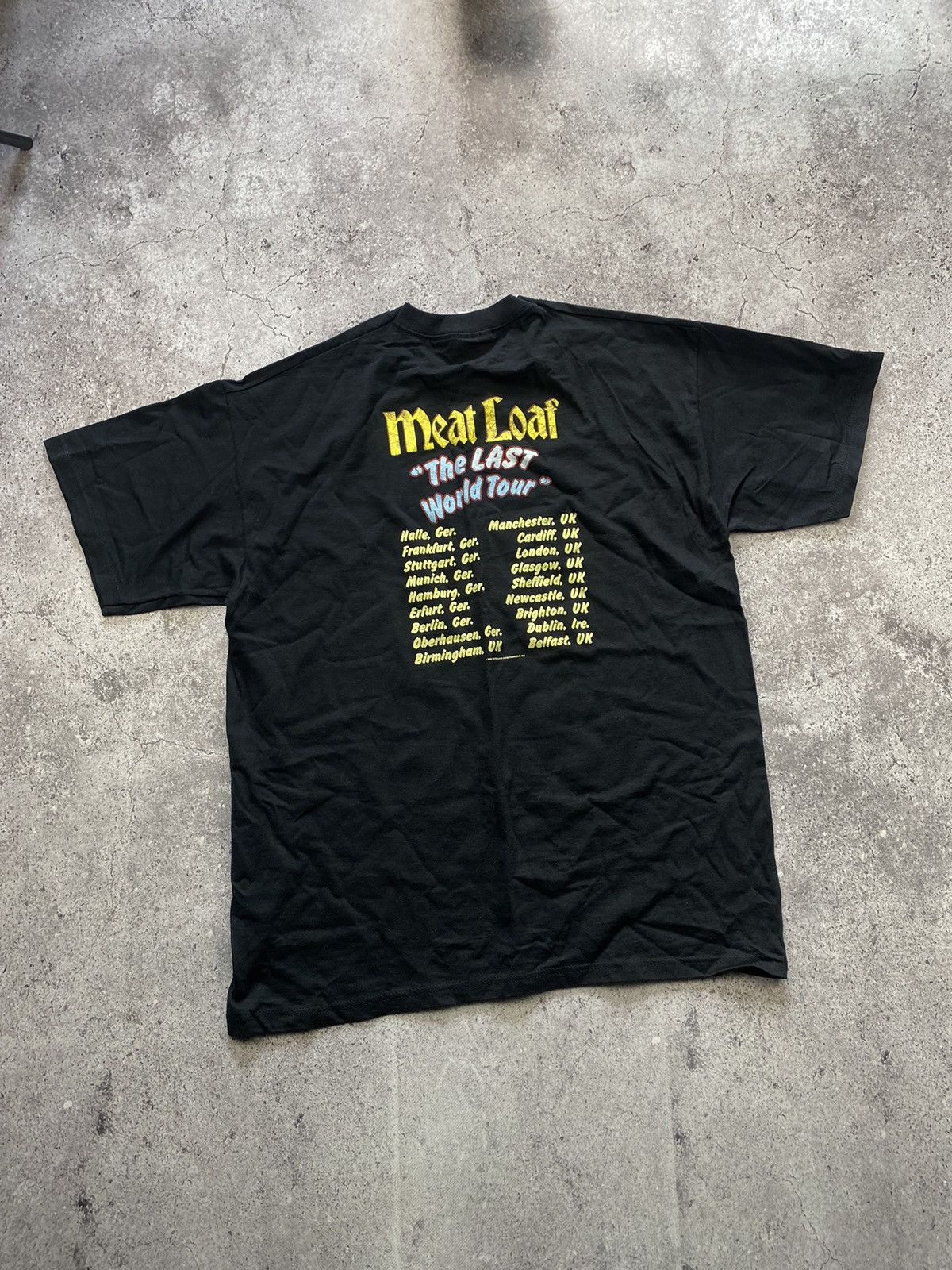 Band Tees × Vintage Vintage 2003 Meat Loaf The Last World Tour Band Tee Size US L / EU 52-54 / 3 - 3 Thumbnail