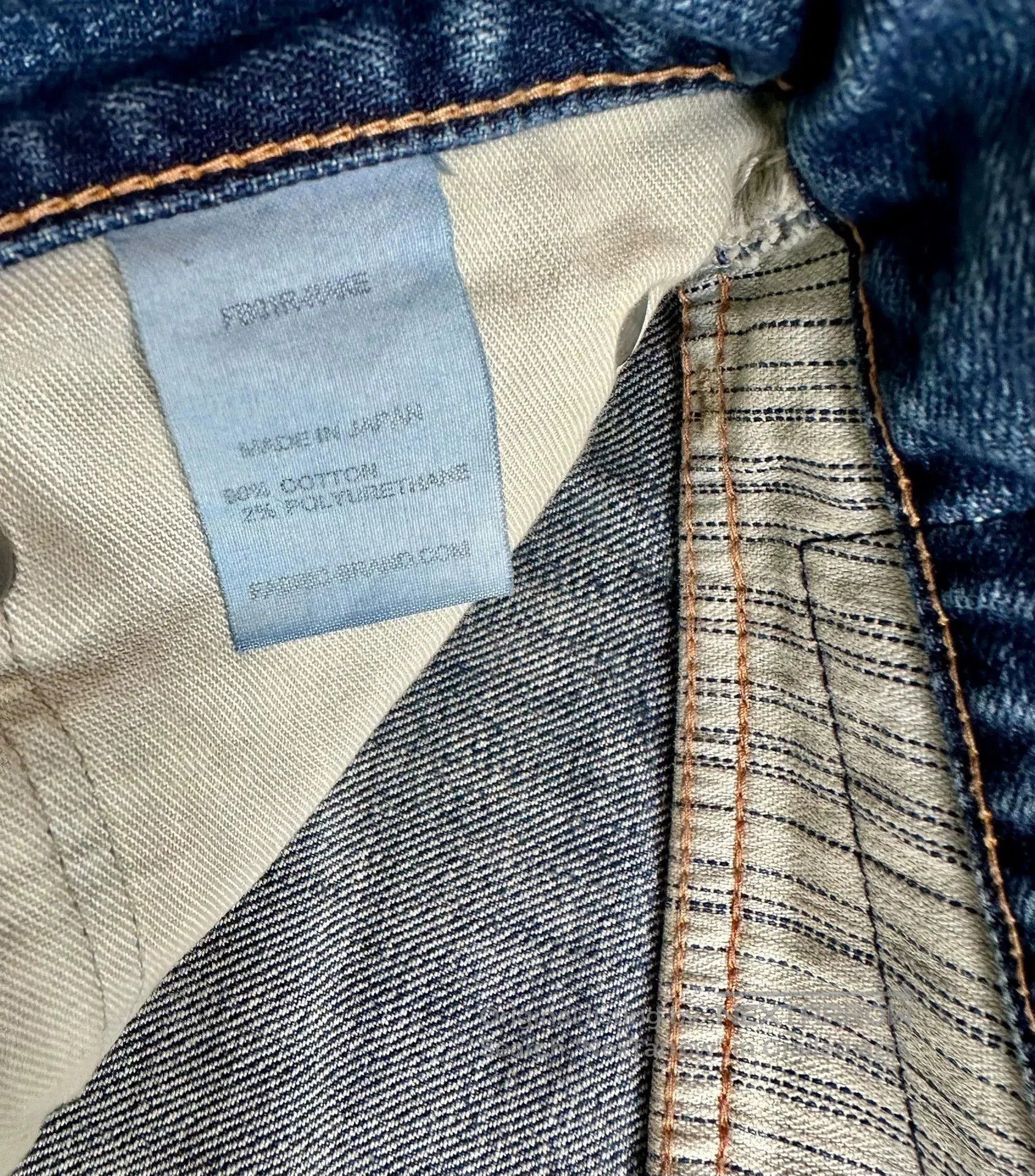 Fabric Brand & Co. Blue Distressed Denim Jeans. Size US 30 / EU 46 - 7 Thumbnail