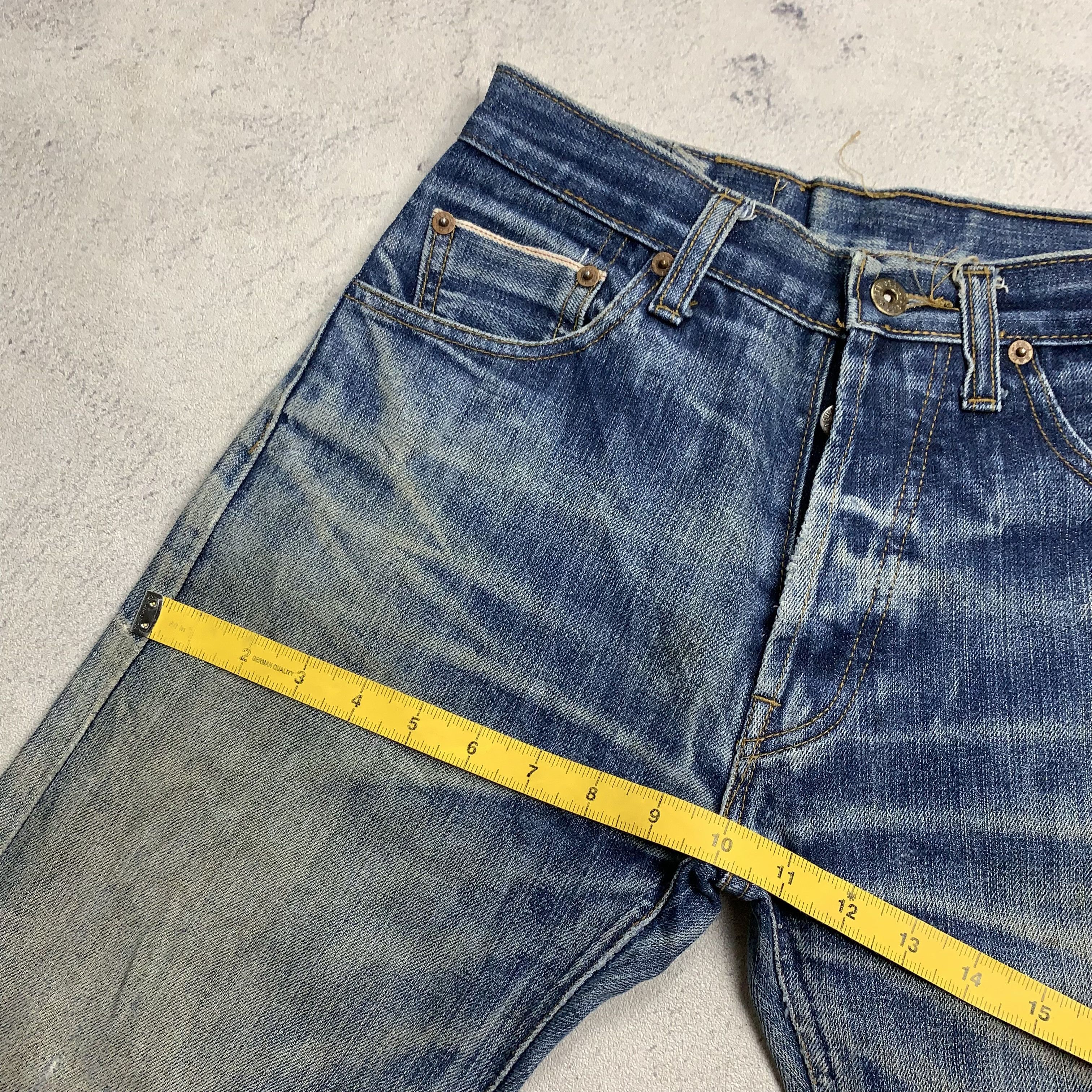 Levi's Vintage Levi's 501 Big E Selvedge Distressed Jeans Size US 27 - 17 Thumbnail