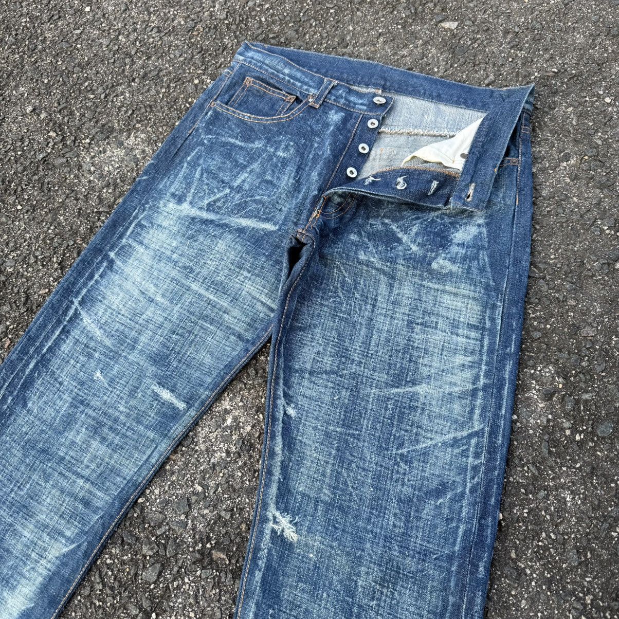 Japanese Brand W33 VINTAGE JAPANESE STORM BUTTON FLY DENIM JEAN PANTS Size US 33 - 9 Thumbnail