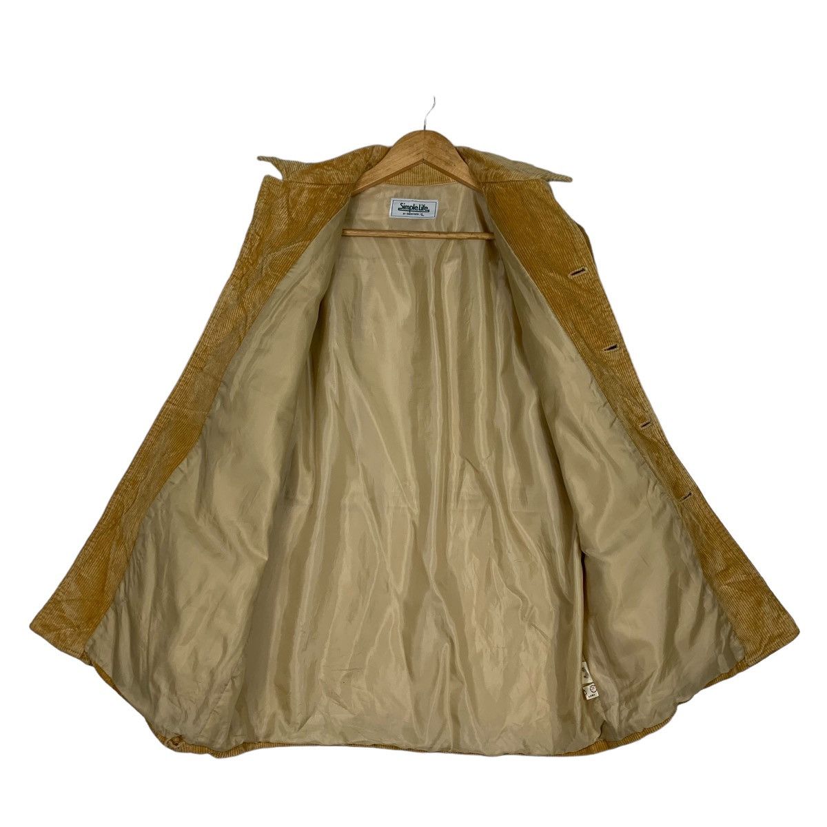 Japanese Brand SIMPLE LIFE Yellow Corduroy Chore Jacket #0991-C44 Size US L / EU 52-54 / 3 - 11 Thumbnail
