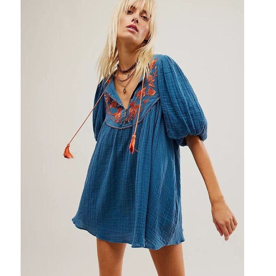 rosa linda embroidered mini dress Pink Floral Embroidered Long Sleeve Mini Dress - All Dresses