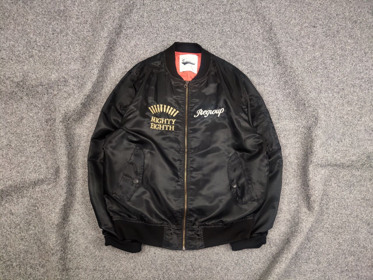 Vintage Vintage 90's Us Army Special Forces Regroup Bomber Jacket Size US L / EU 52-54 / 3 - 2 Thumbnail