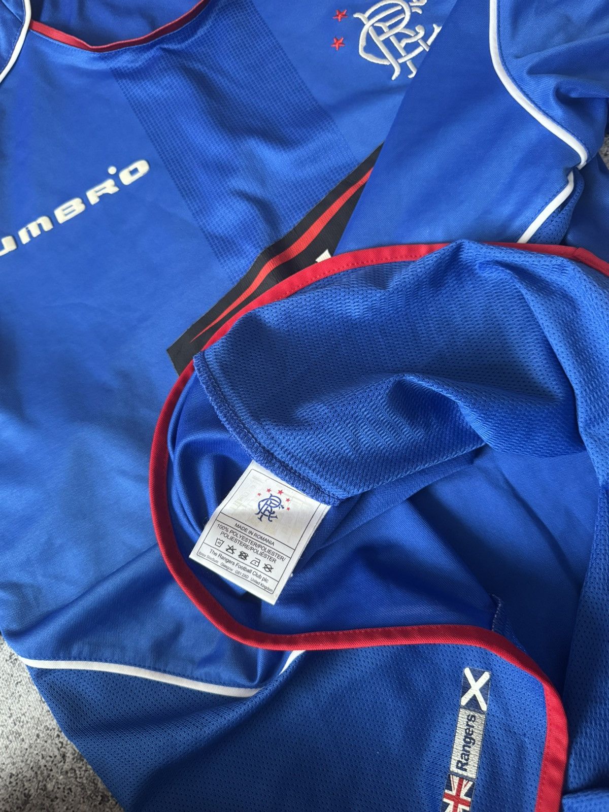 Umbro Rangers Glasgow Umbro Jersey Soccer Home Football 2005-2006 Size US XL / EU 56 / 4 - 7 Thumbnail