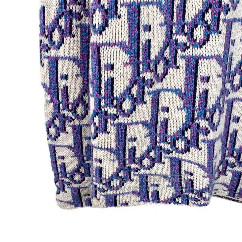 Dior Dior Purple wool letter Logo full-print round-neck long-sl Size US S / EU 44-46 / 1 - 4 Thumbnail