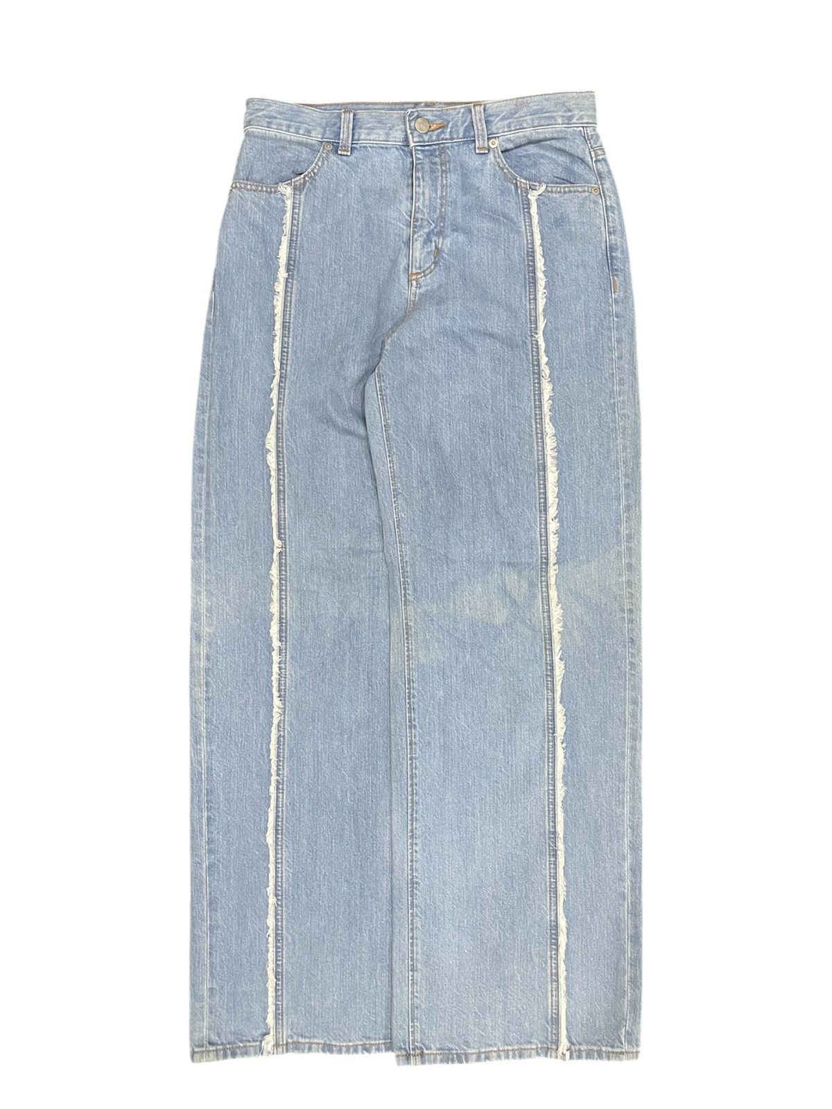 Zara Y2K Style GU Japan Fringe Seam Baggy Jeans Size US 32 / EU 48 - 1 Thumbnail