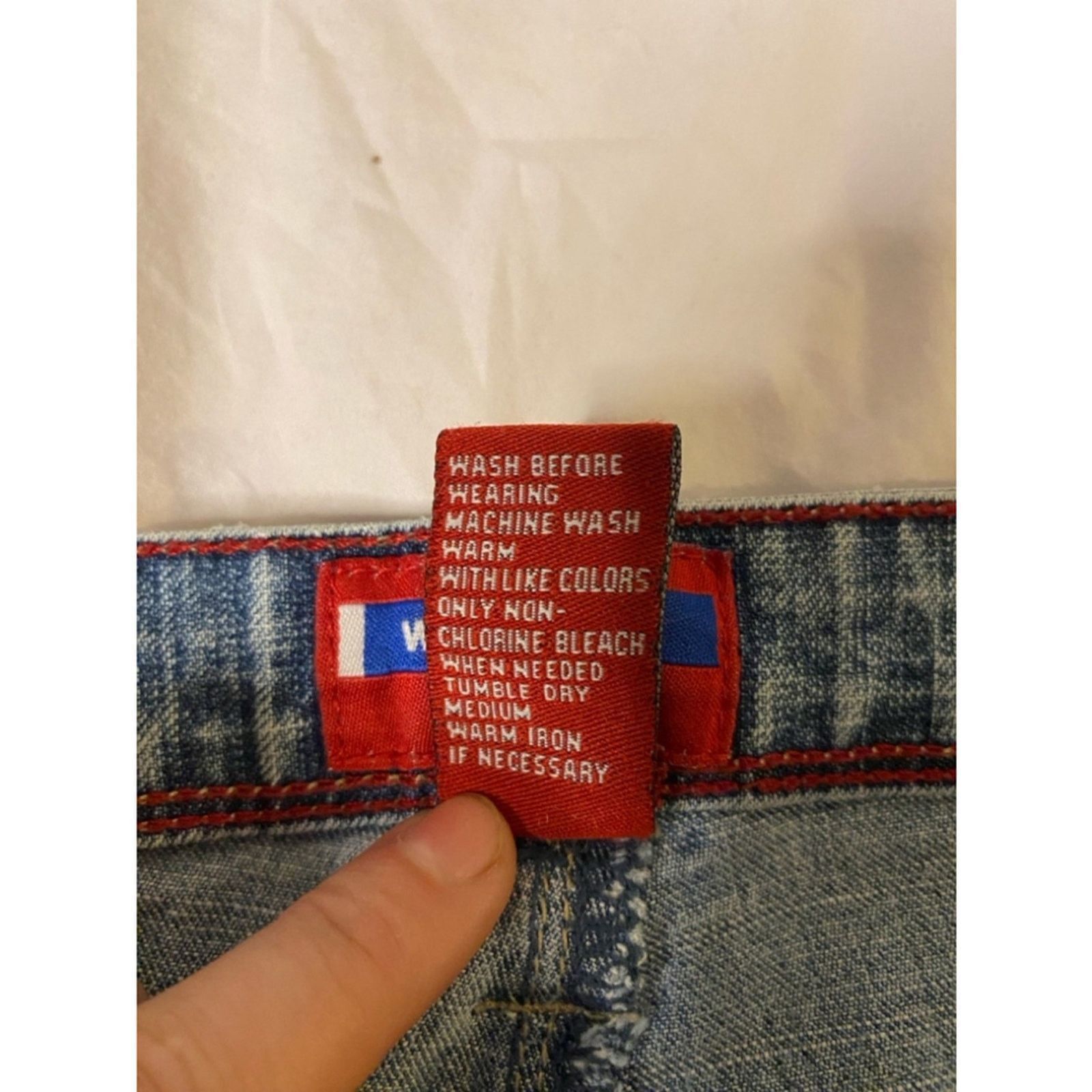 Other Westport Denim Jeans 12 Average Light Wash Straight Leg Size 34" / US 12 / IT 48 - 4 Thumbnail