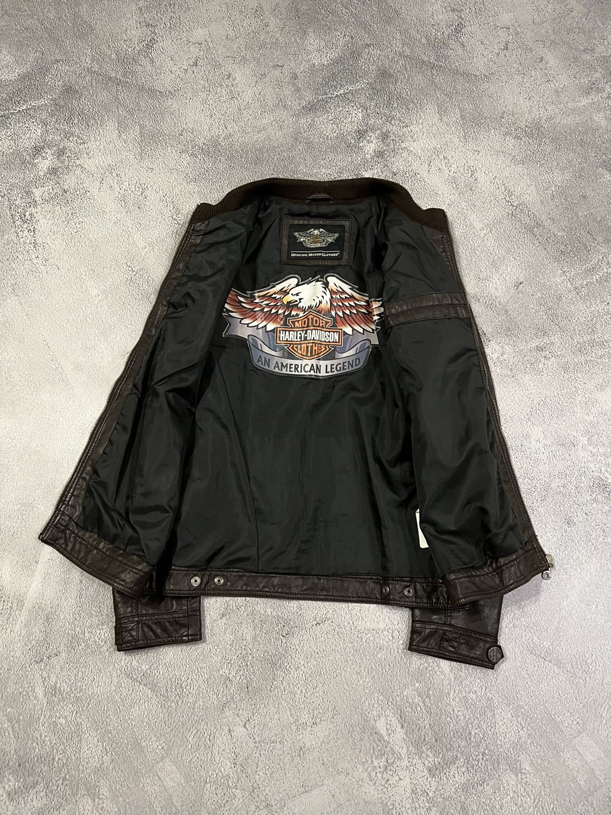 Harley Davidson × Vintage Vintage Y2k Harley Davidson Leather Active Riding Jacket 00s Size US M / EU 48-50 / 2 - 8 Thumbnail