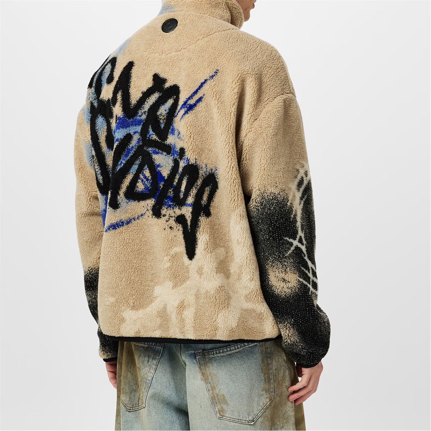 Acne Studios o1g2r1mq0825 Teddy Jacquard Jacket in Multicolor Size US S / EU 44-46 / 1 - 5 Thumbnail