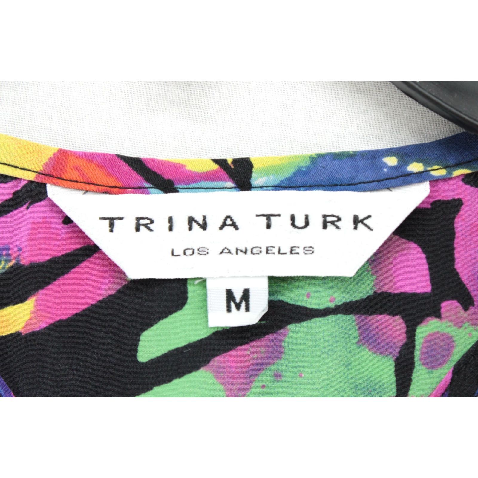 Trina Turk Trina Turk Tank Top Women's Medium Multicolor Silk Boho Floral Sleeveless Scoop Neck Size M / US 6-8 / IT 42-44 - 2 Thumbnail