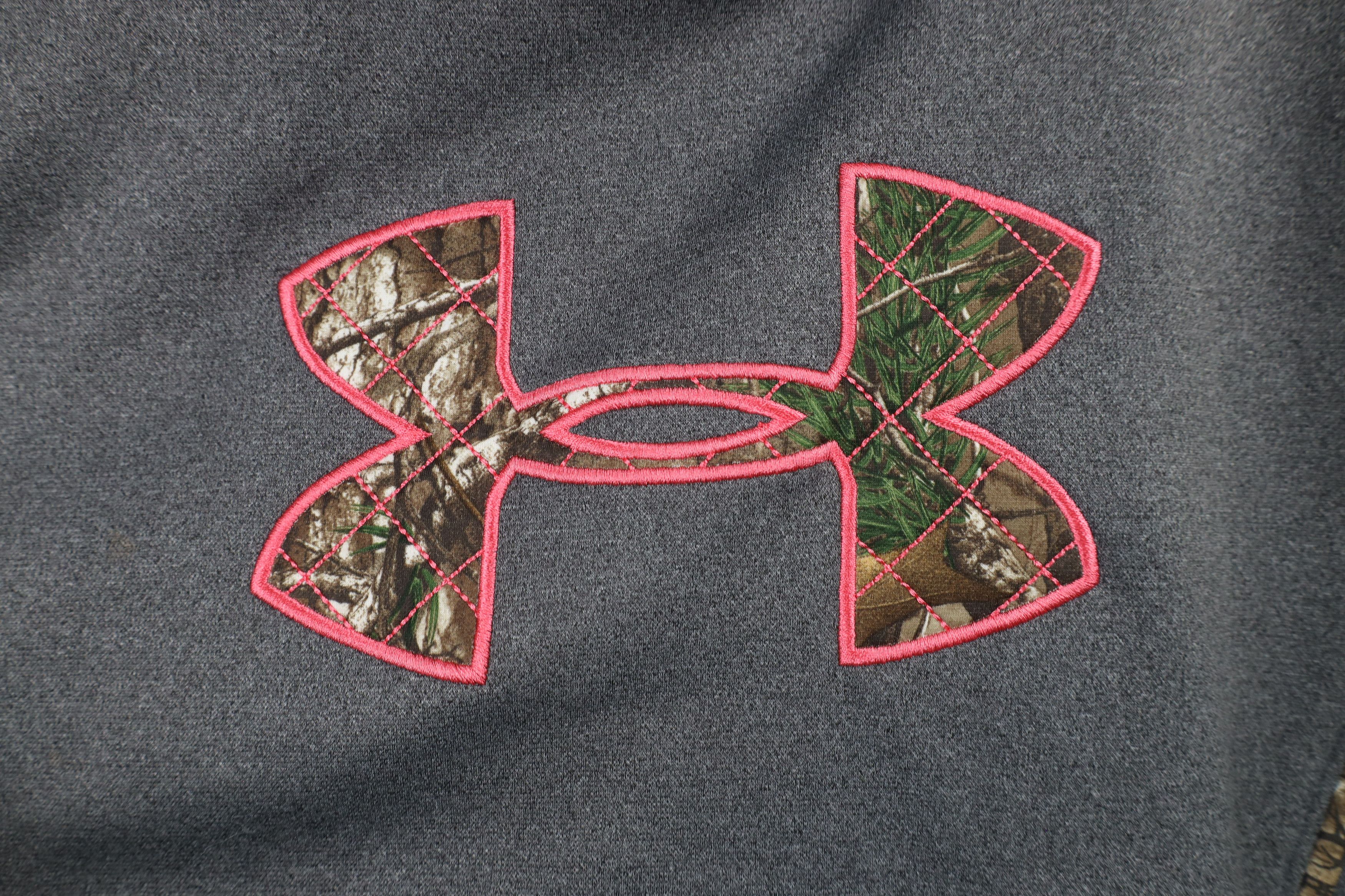 Under Armour × Vintage Under Armour Big Logo Camouflage Hoodie Sweatshirt Gray Size XL / US 12-14 / IT 48-50 - 6 Thumbnail