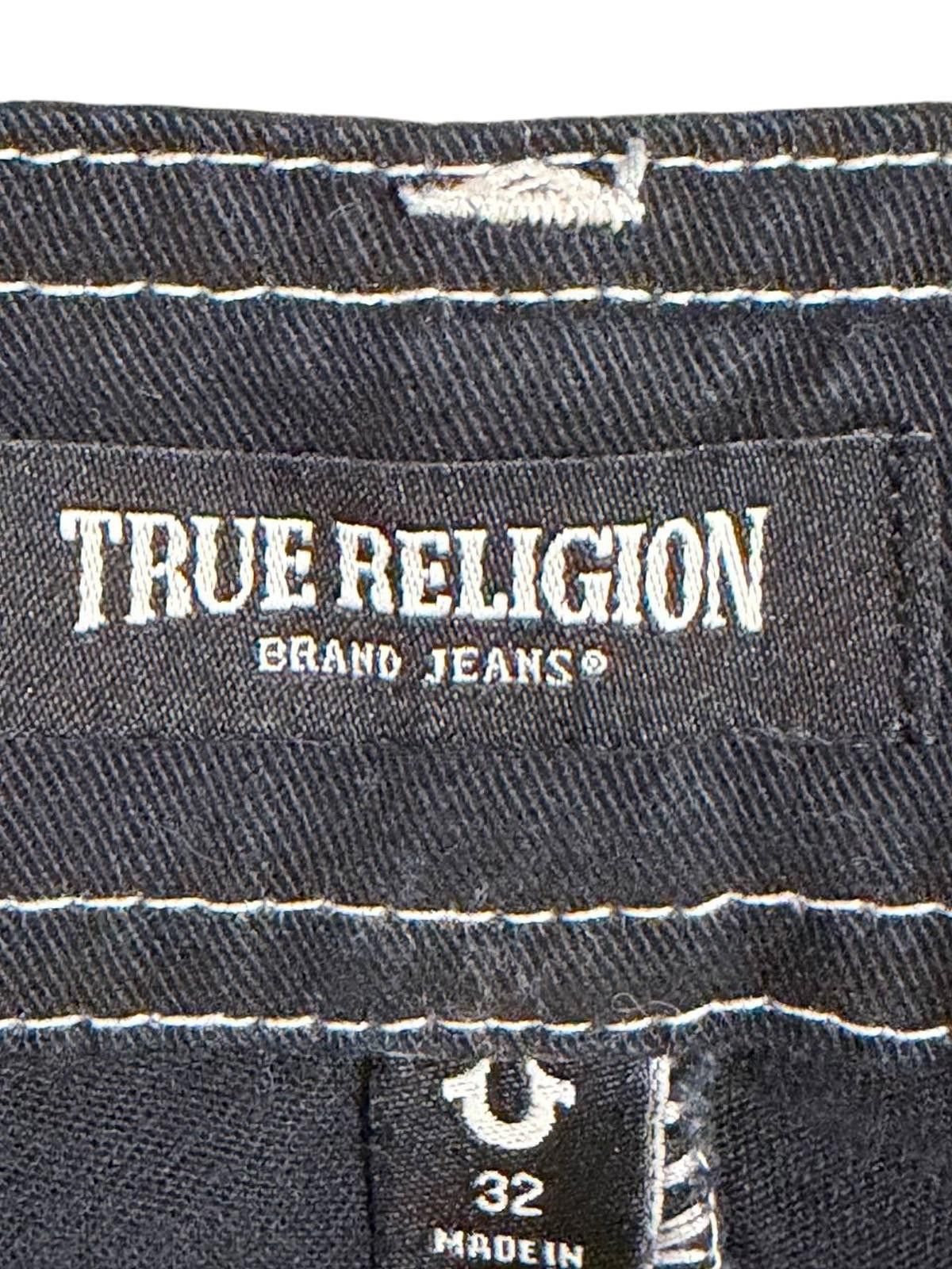 True Religion True Religion Stitch Cargo Pants – Black/White – Size 32 Size US 32 / EU 48 - 2 Thumbnail
