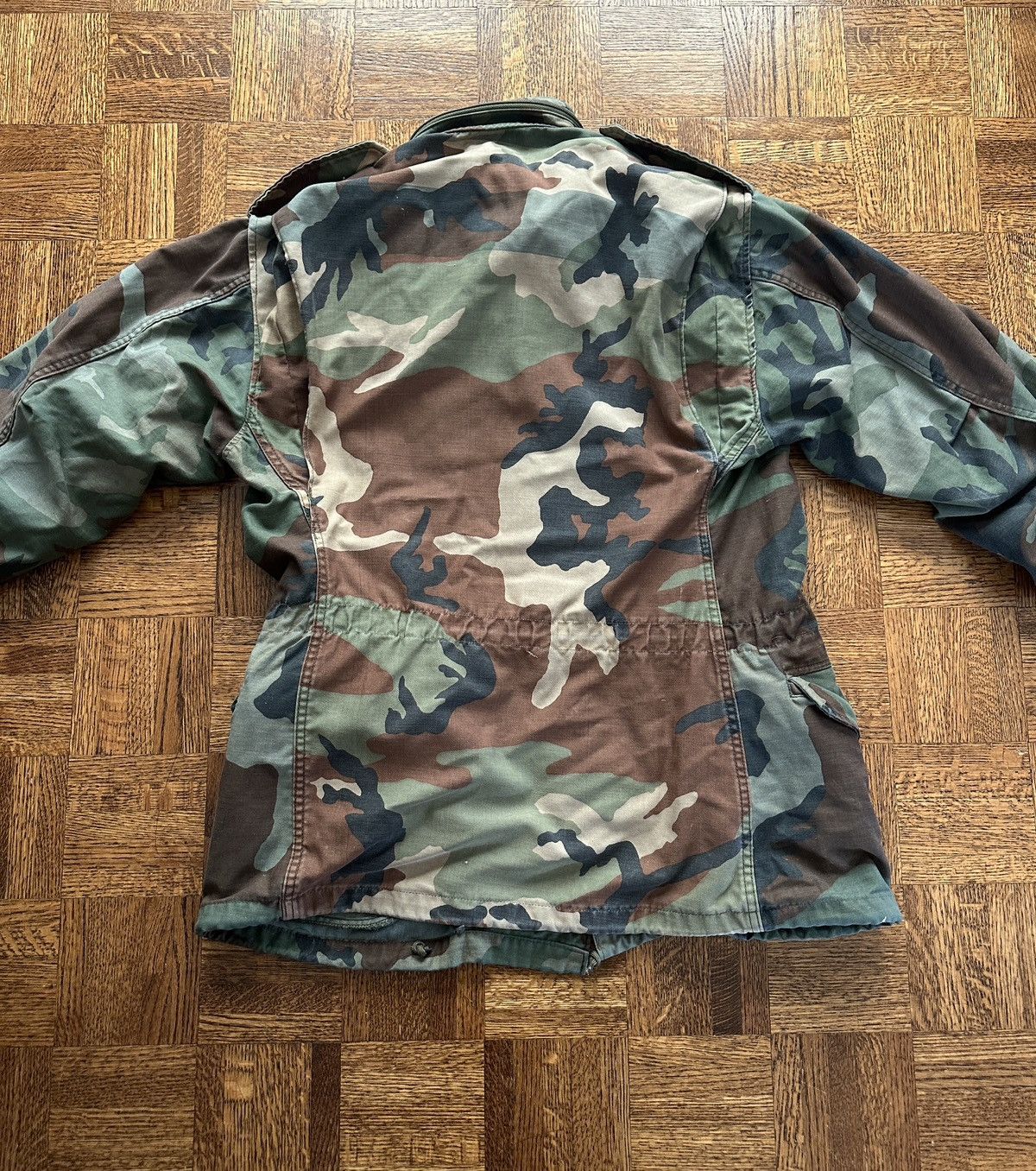 Vintage Vintage 80s Military Cold Weather Camo Field Jacket Coat Size US S / EU 44-46 / 1 - 2 Thumbnail