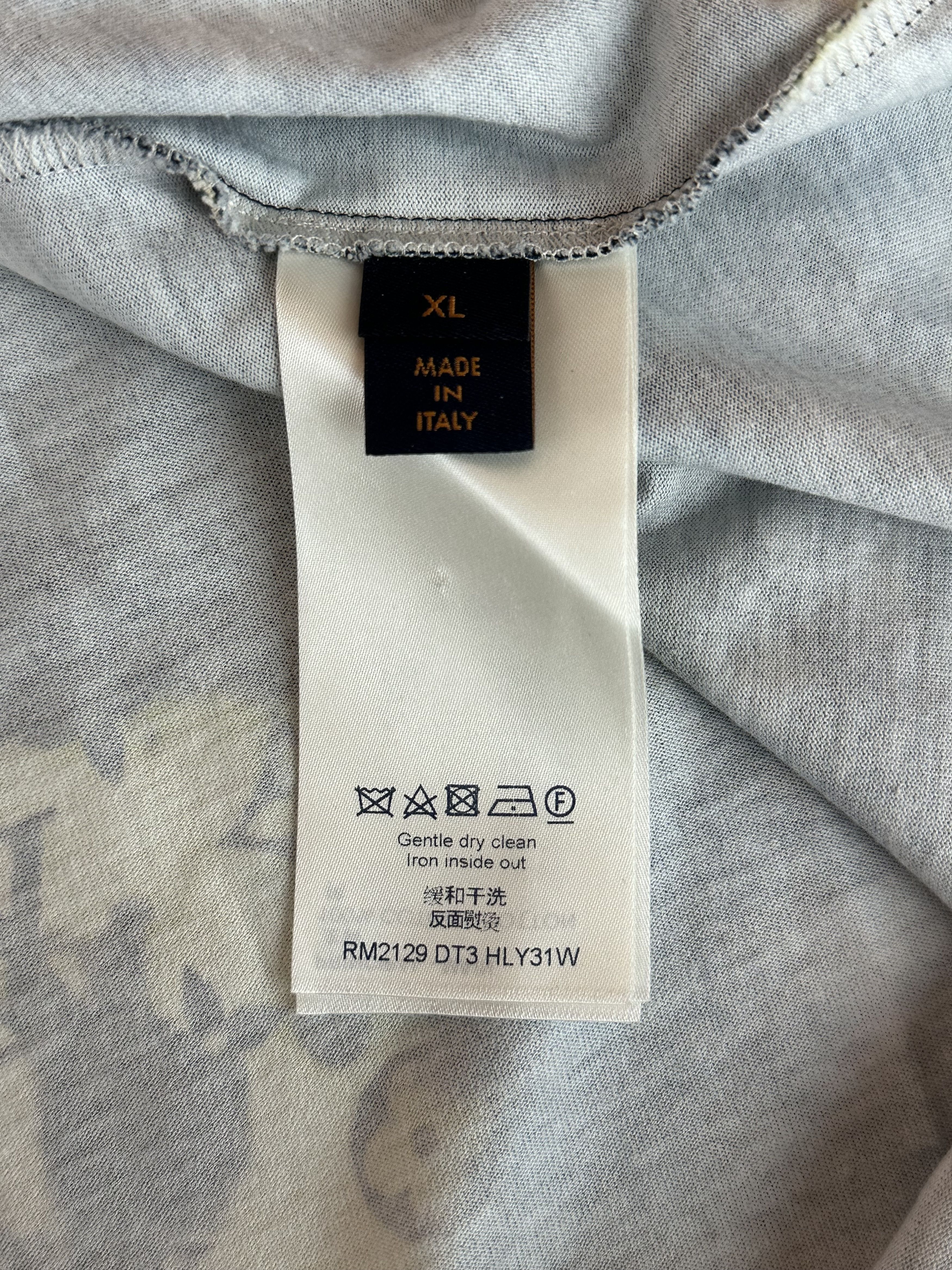 Louis Vuitton Louis Vuitton Navy Tie-Dye Camo Monogram T-Shirt Size US XL / EU 56 / 4 - 4 Thumbnail
