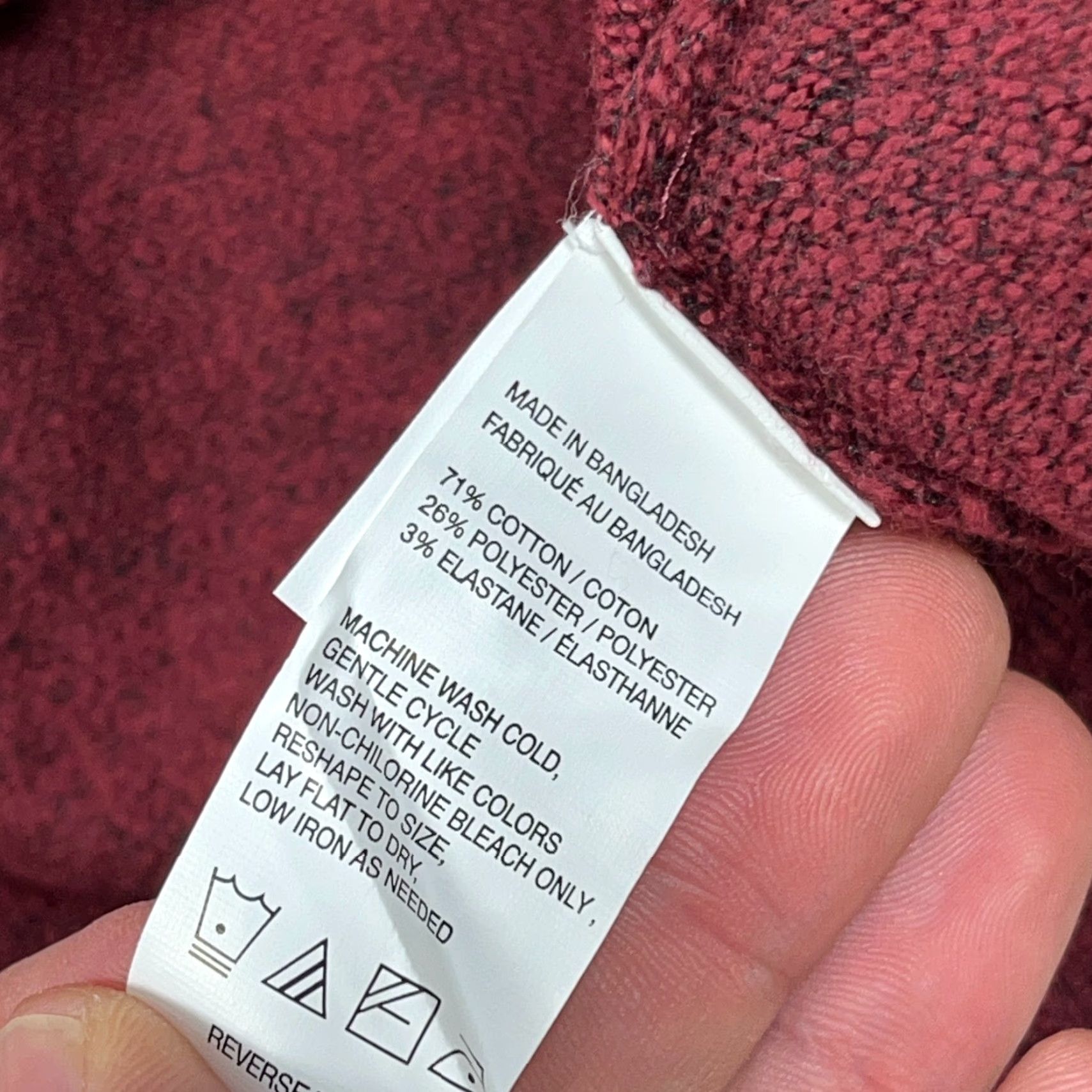 Izod IZOD Sweater Men 4XB Velvet Maroon Gray Pullover Quarter Zip Knit Stripes NEW Size US XXL / EU 58 / 5 - 6 Thumbnail