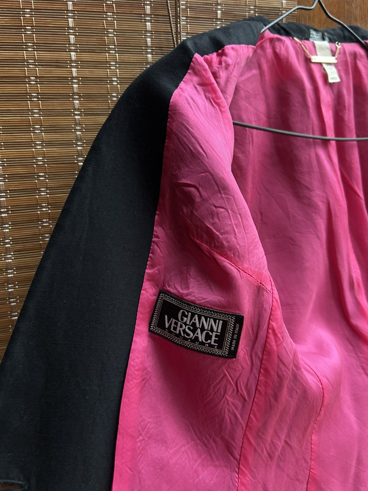 Versace × Vintage Vintage 90’s Gianni Versace Couture One Button Blazer Jacket Size XS / US 0-2 / IT 36-38 - 6 Thumbnail
