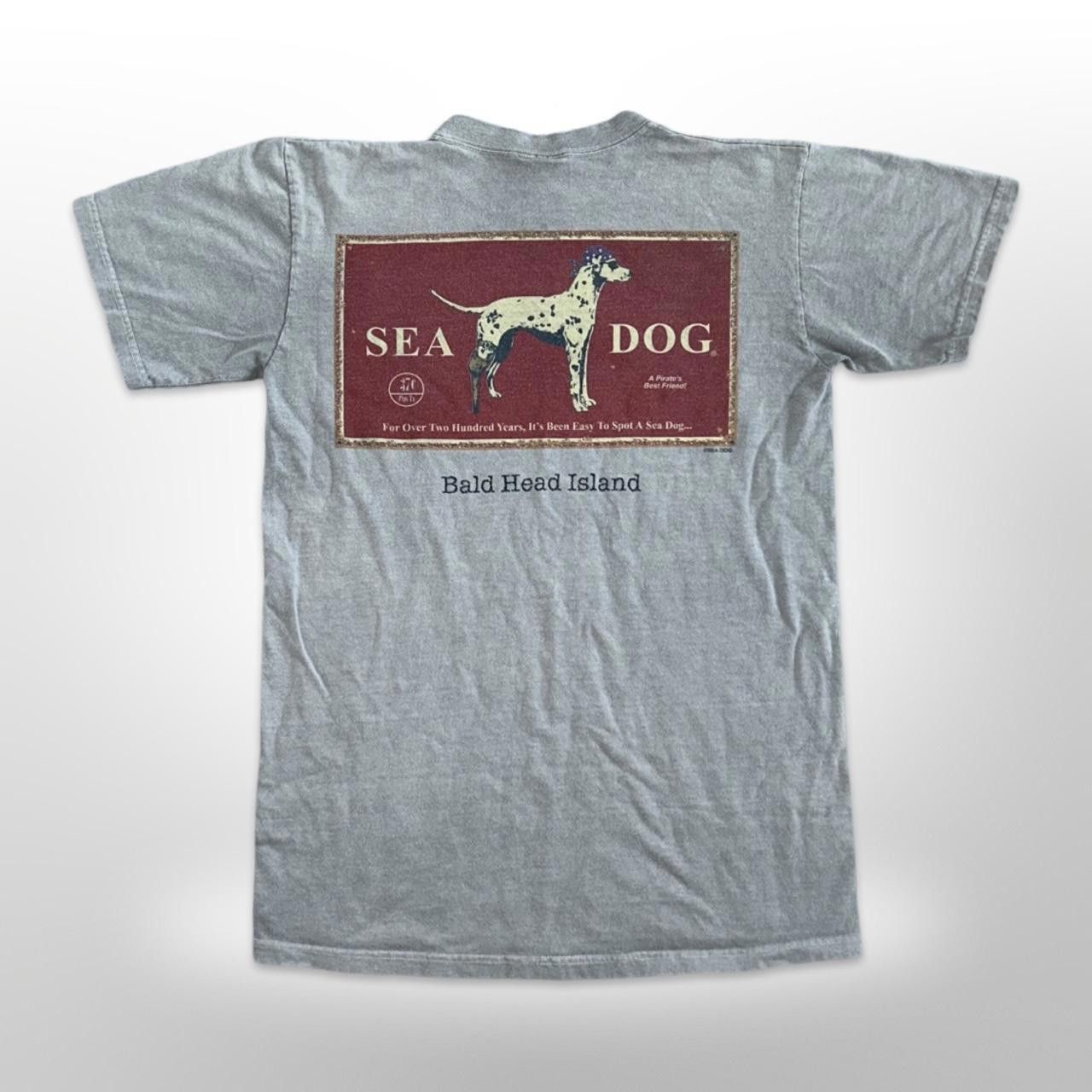 Vintage Vintage Sea Dog Bald Head Island Graphic Faded T-shirt Size US S / EU 44-46 / 1 - 1 Thumbnail
