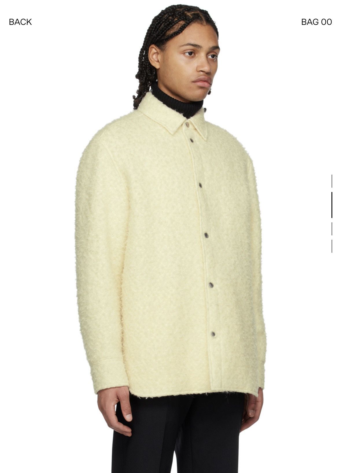 Jil Sander Jil Sander Off White Press-Stud Jacket Size US M / EU 48-50 / 2 - 2 Thumbnail