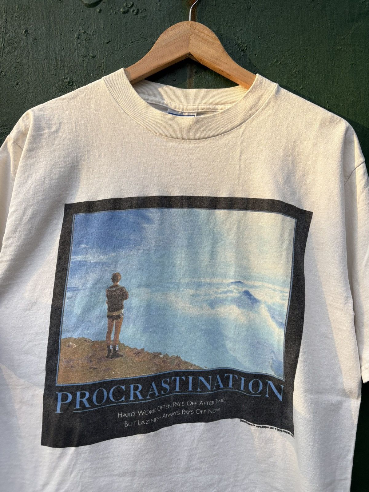 Vintage 90s Vintage Despair Procrastination Shirt Size US L / EU 52-54 / 3 - 1 Thumbnail