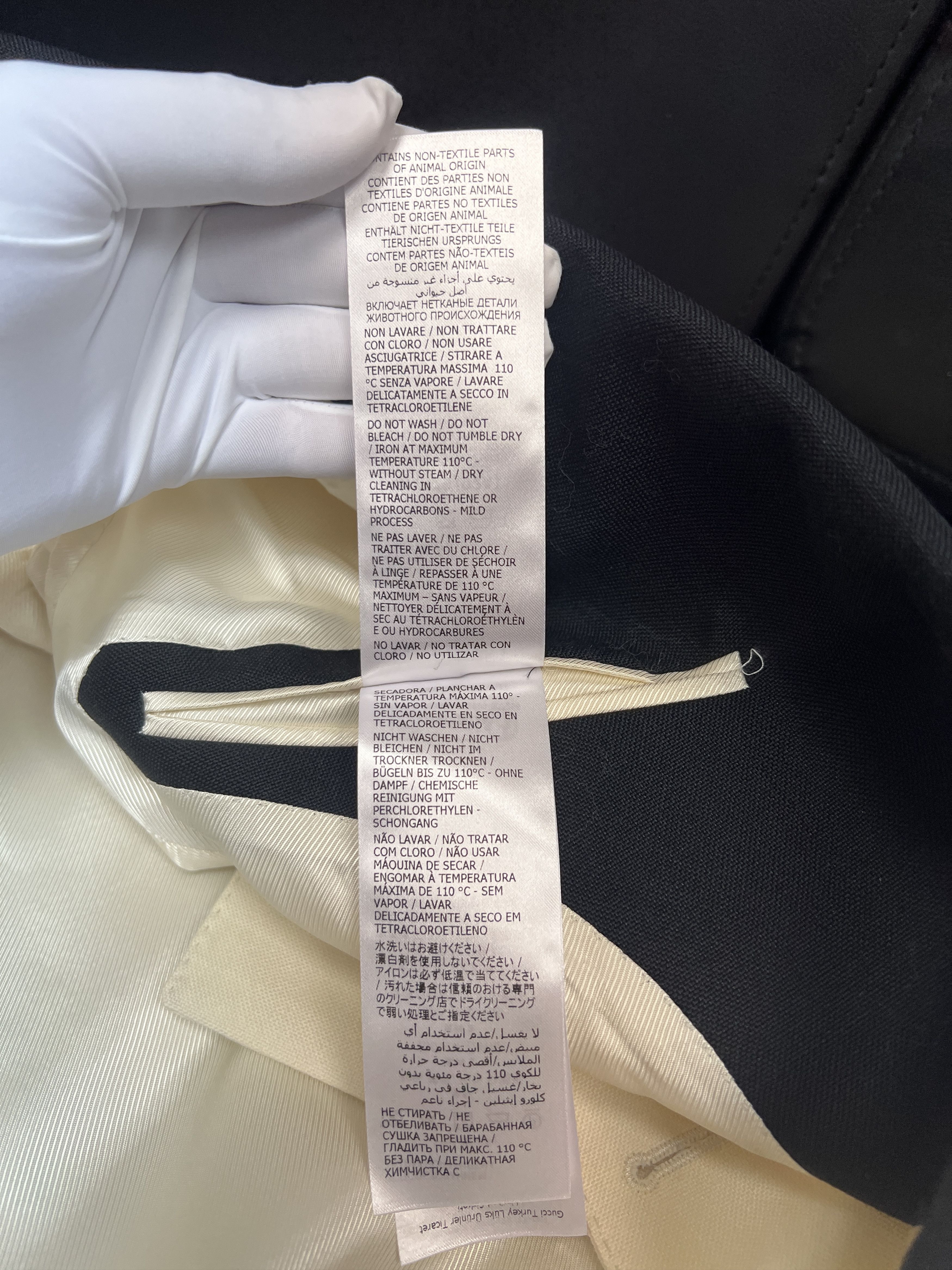 Gucci Gucci Off white Tuxedo jacket Size XL / US 12-14 / IT 48-50 - 8 Thumbnail