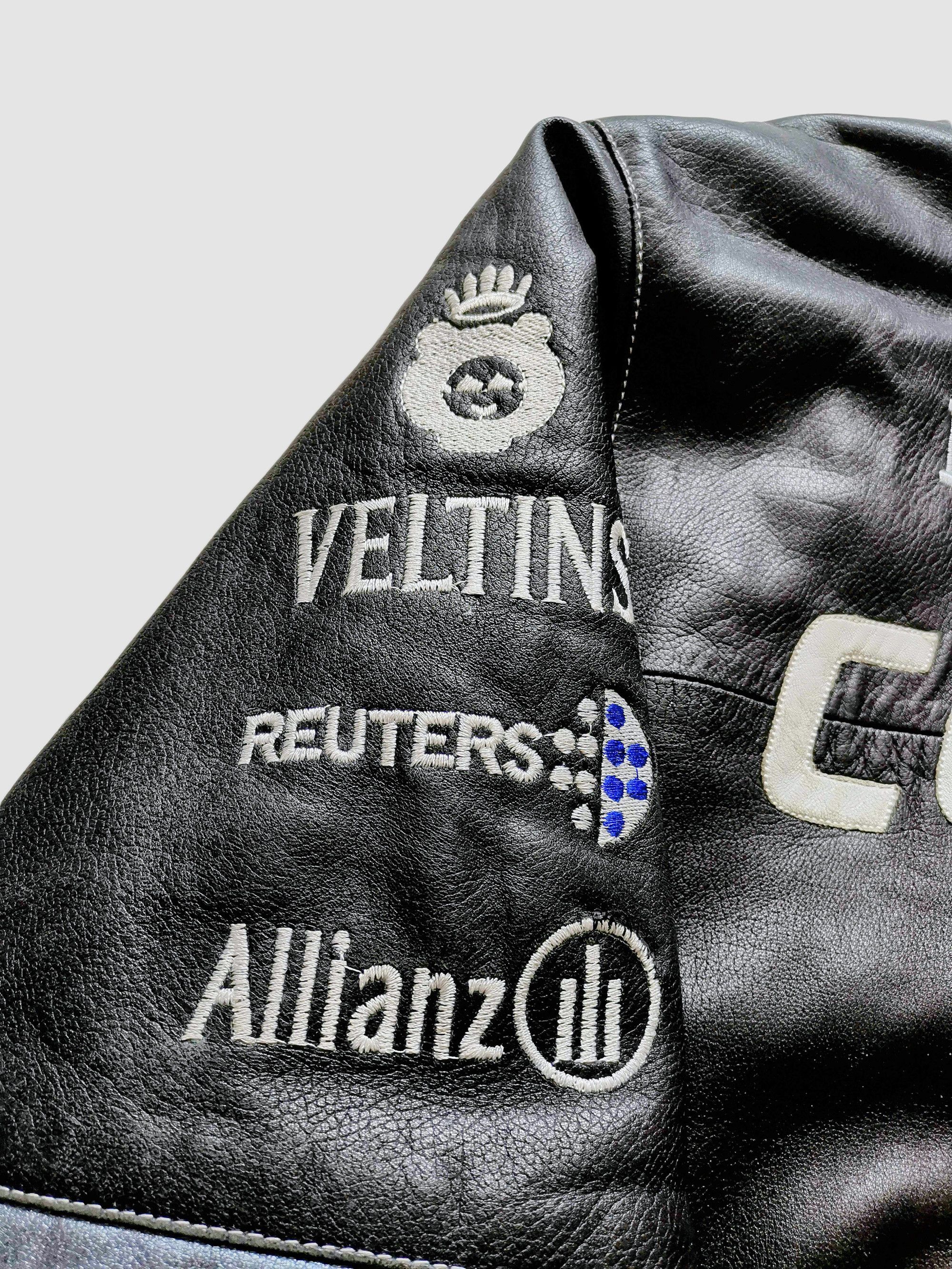 BMW Matt Black BMW 90s Leather Jacket Rare Vintage Size US XL / EU 56 / 4 - 4 Thumbnail