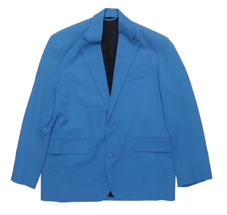 Balenciaga Balenciaga Blue Single-Breasted Suit Jacket Size US L / EU 52-54 / 3 - 1 Thumbnail