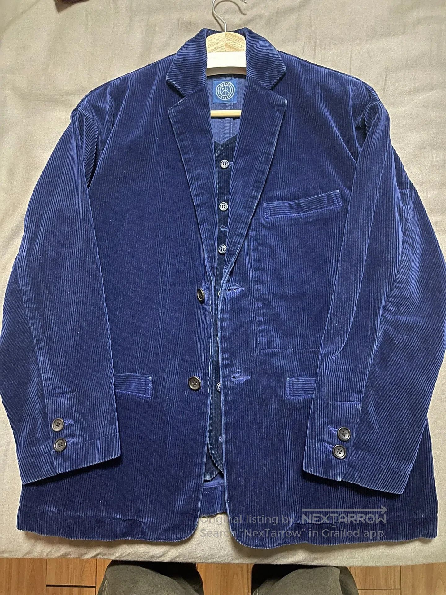 Other blue corduroy vest with pockets. Size US M / EU 48-50 / 2 - 4 Thumbnail