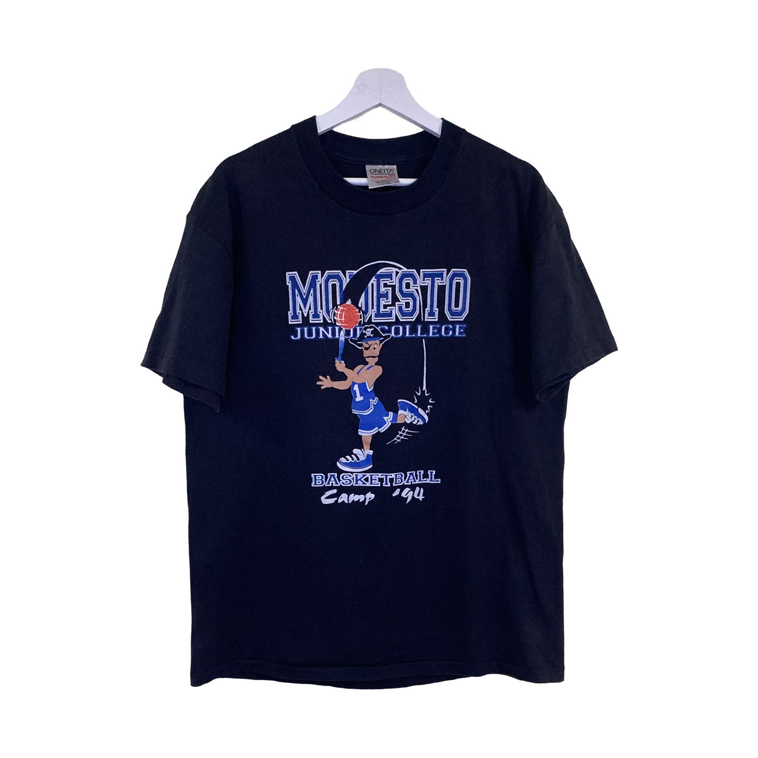Vintage Vintage 1994 Modesto JC Basketball Camp T-Shirt Oneita Size US L / EU 52-54 / 3 - 1 Thumbnail