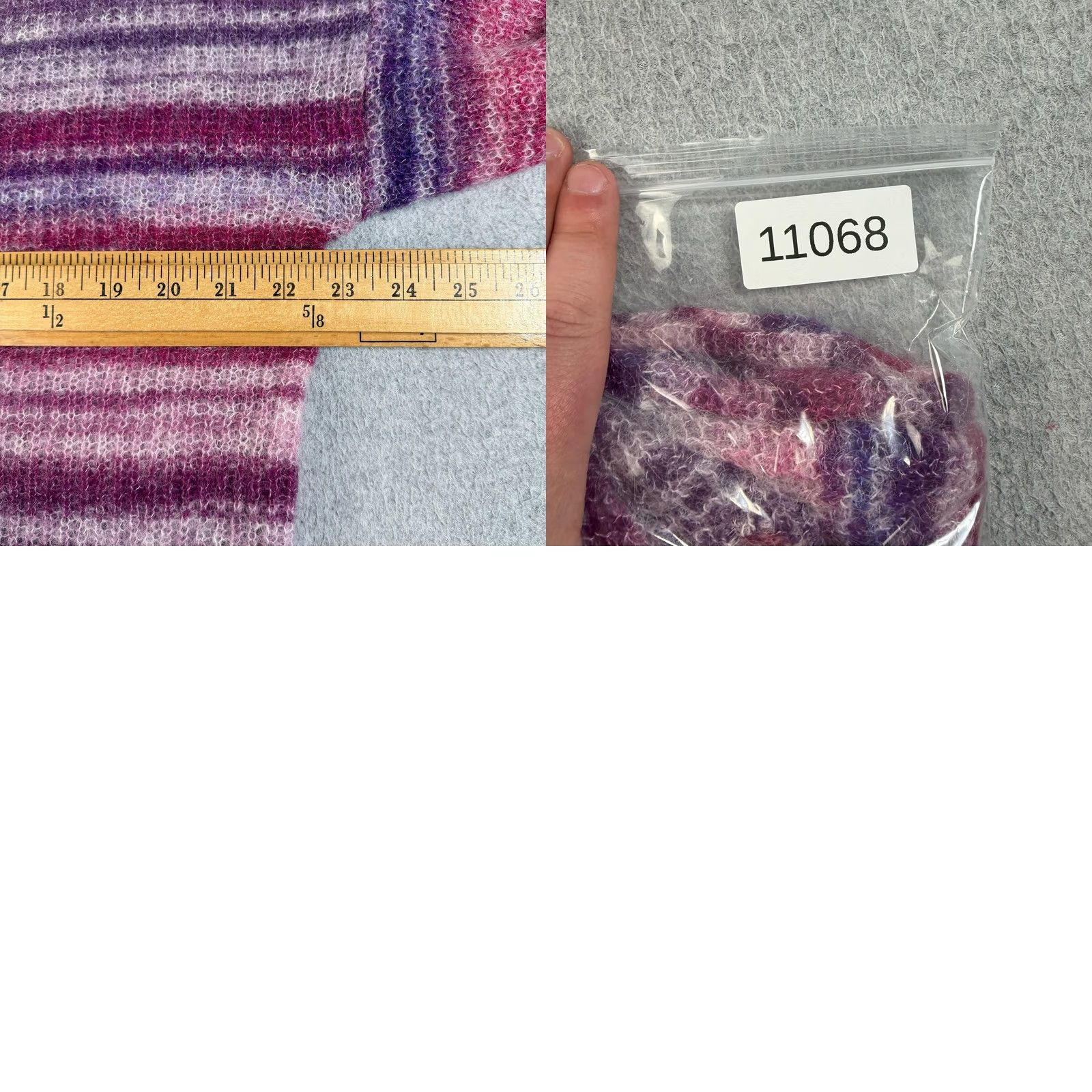 Vintage Elsamanda Sweater Women M Pink Wool Alpaca Mohair Italy Striped Bohemian Crew Neck Long Sleeve Knitted Pullover Size M / US 6-8 / IT 42-44 - 8 Thumbnail