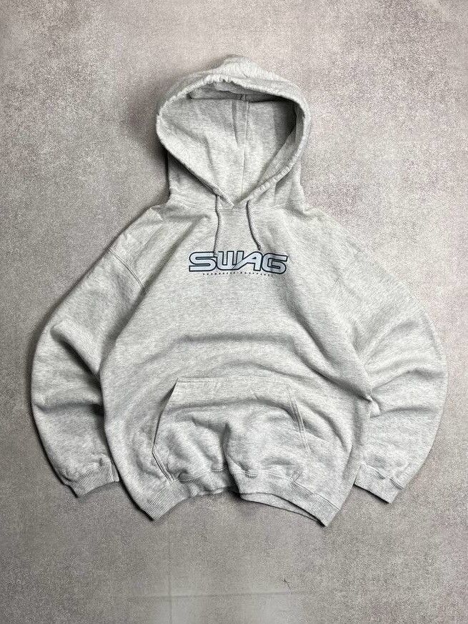 Vintage VINTAGE SWAG BOXY HEAVY COTTON HOODIE Y2K L Size US L / EU 52-54 / 3 - 1 Thumbnail
