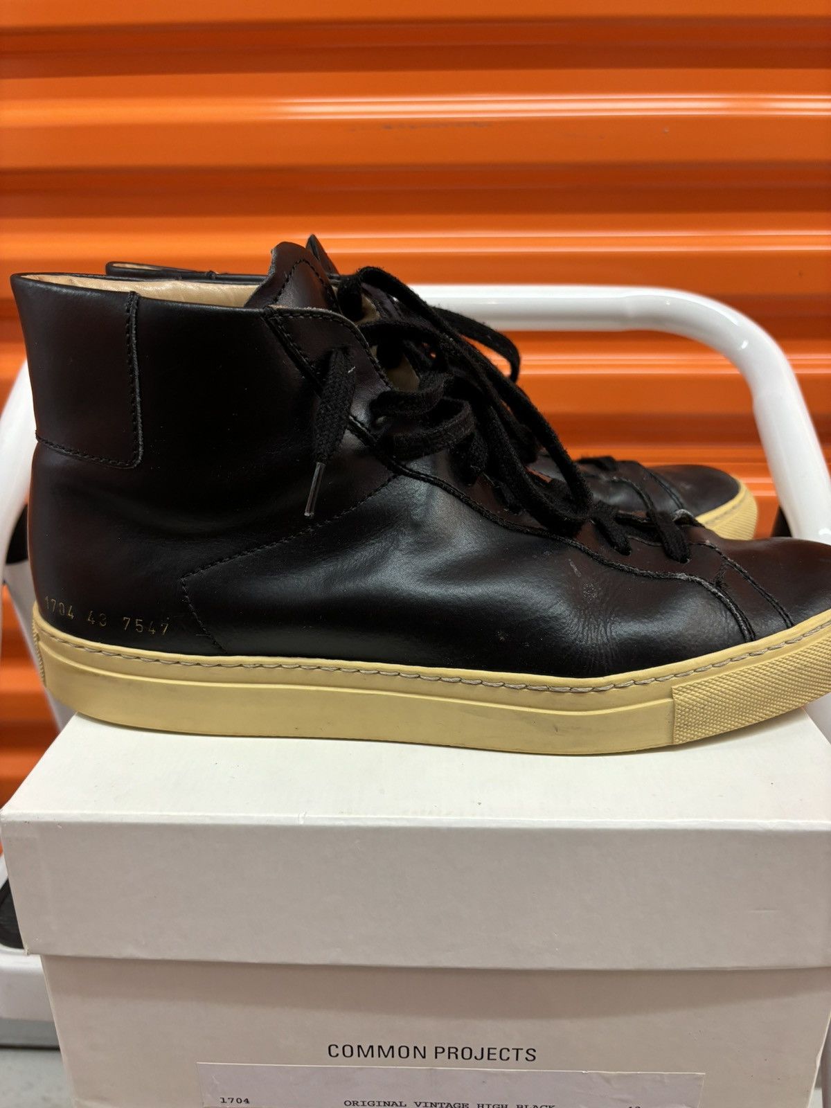 Common Projects × Designer ***FINAL DROP***RARE COMMON PROJECTS VINTAGE HIGH LEATHER 43 Size US 10.5 / EU 43-44 - 1 Thumbnail