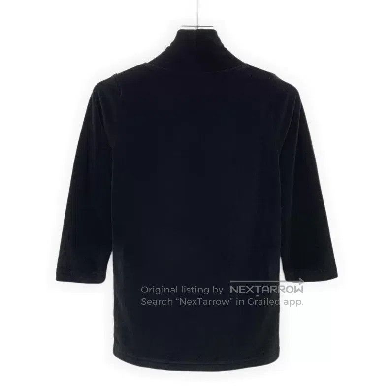 Balenciaga Balenciaga Black tie bow cotton velvet top Size M / US 6-8 / IT 42-44 - 2 Thumbnail