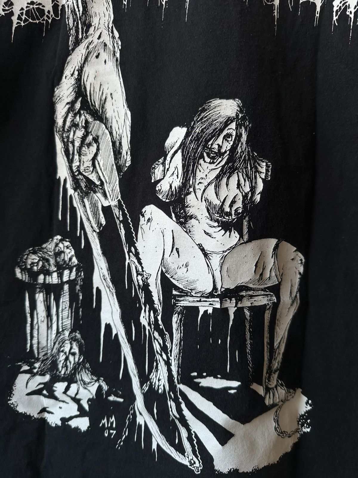 Band Tees Devourment Butchering Europe 2007 vintage rare t-shirt Size US L / EU 52-54 / 3 - 4 Thumbnail
