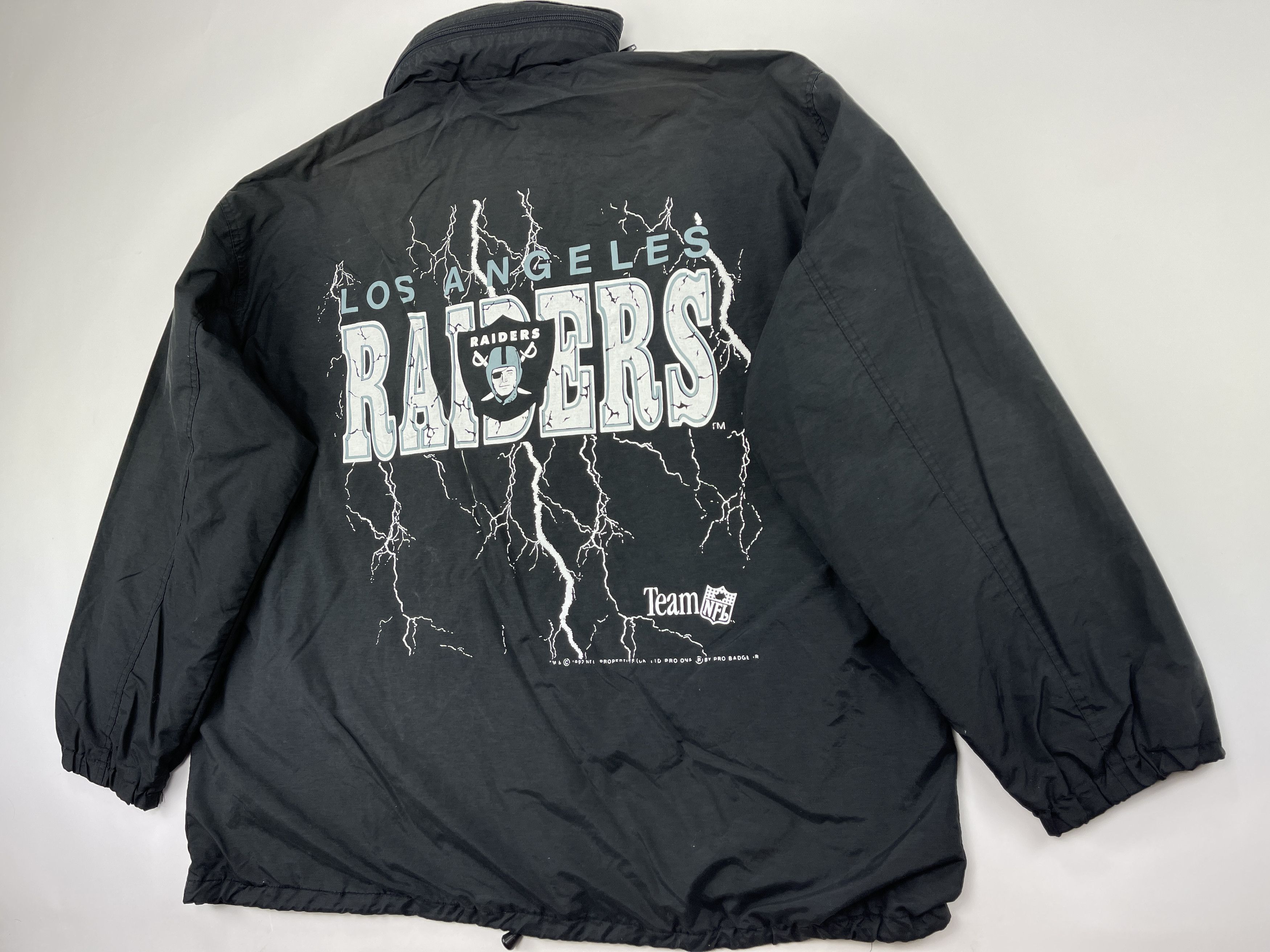 NFL Los Angeles Raiders jacket vintage bomber Oakland Raiders L Size US L / EU 52-54 / 3 - 3 Thumbnail