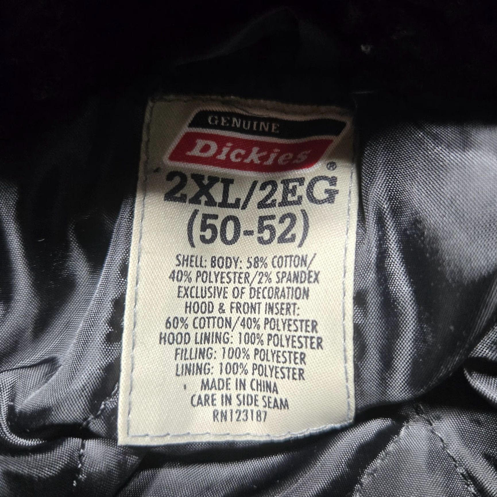 Dickies Dickies Coat Jacket 2XL Black Duck Canvas Quilted Hoodie Work Farm Trucker Large Size US XXL / EU 58 / 5 - 3 Thumbnail