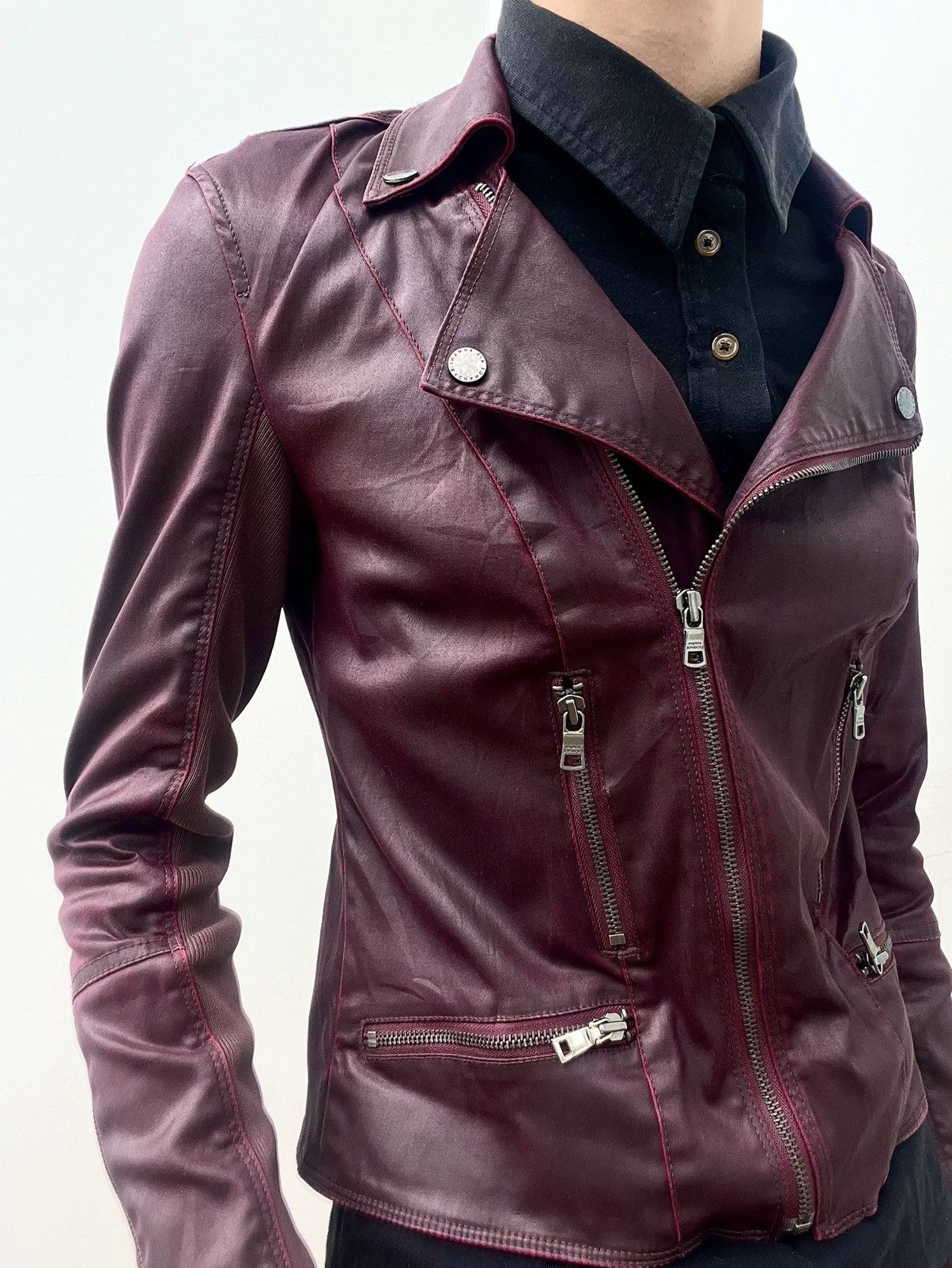 Armani Exchange 2000s Armani Exchange Biker Jacket Size US S / EU 44-46 / 1 - 3 Thumbnail