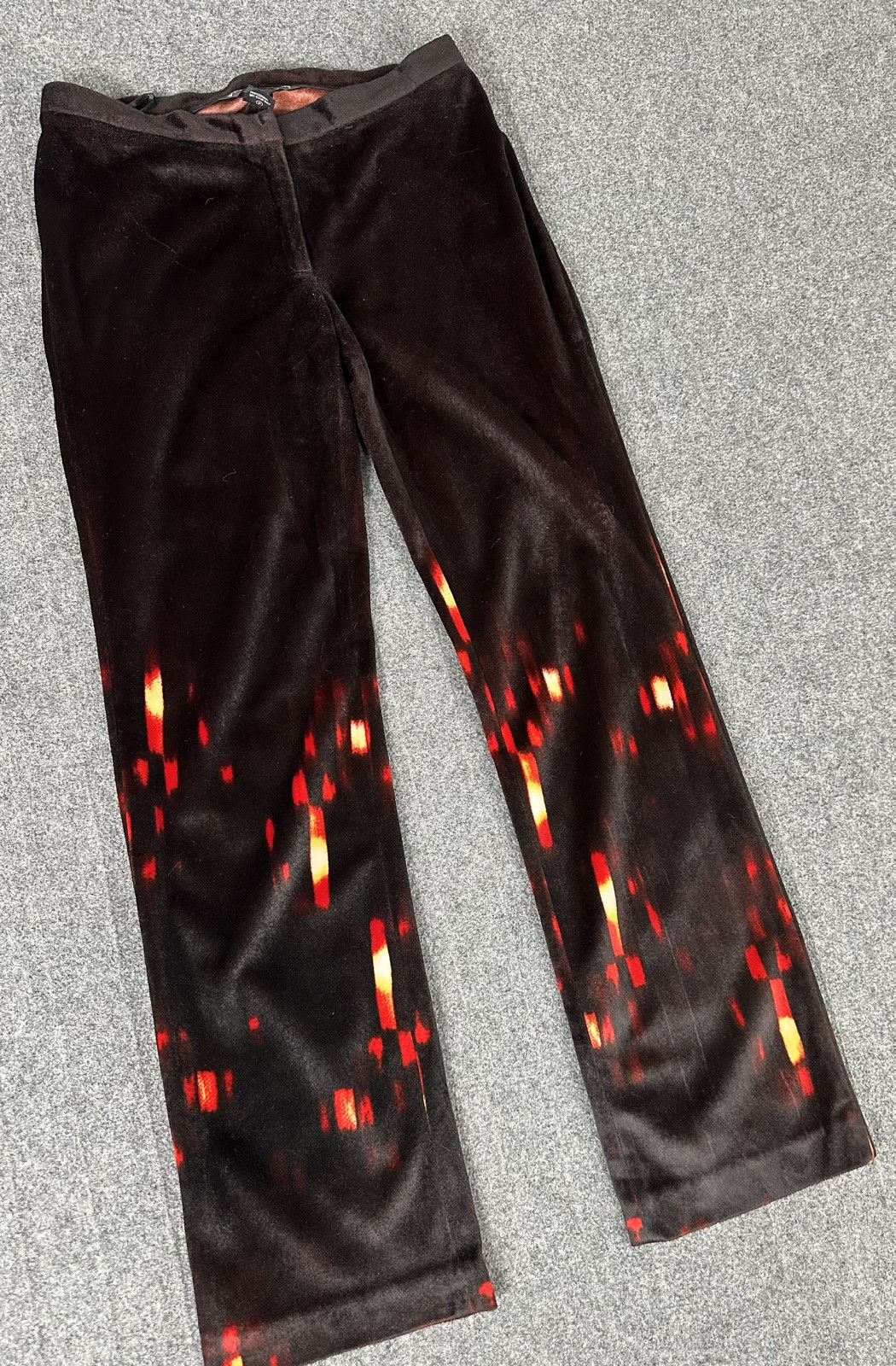 Vivienne Tam Vivienne Tam - 90’s Lantern Lights Velvet Polyester Pants Size 30" / US 8 / IT 44 - 3 Thumbnail