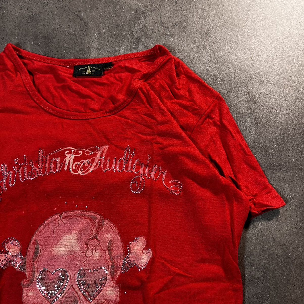 Ed Hardy Vintage Y2K Ed Hardy Christian Audigier Womens Tee Tshirt Size US XS / EU 42 / 0 - 5 Thumbnail