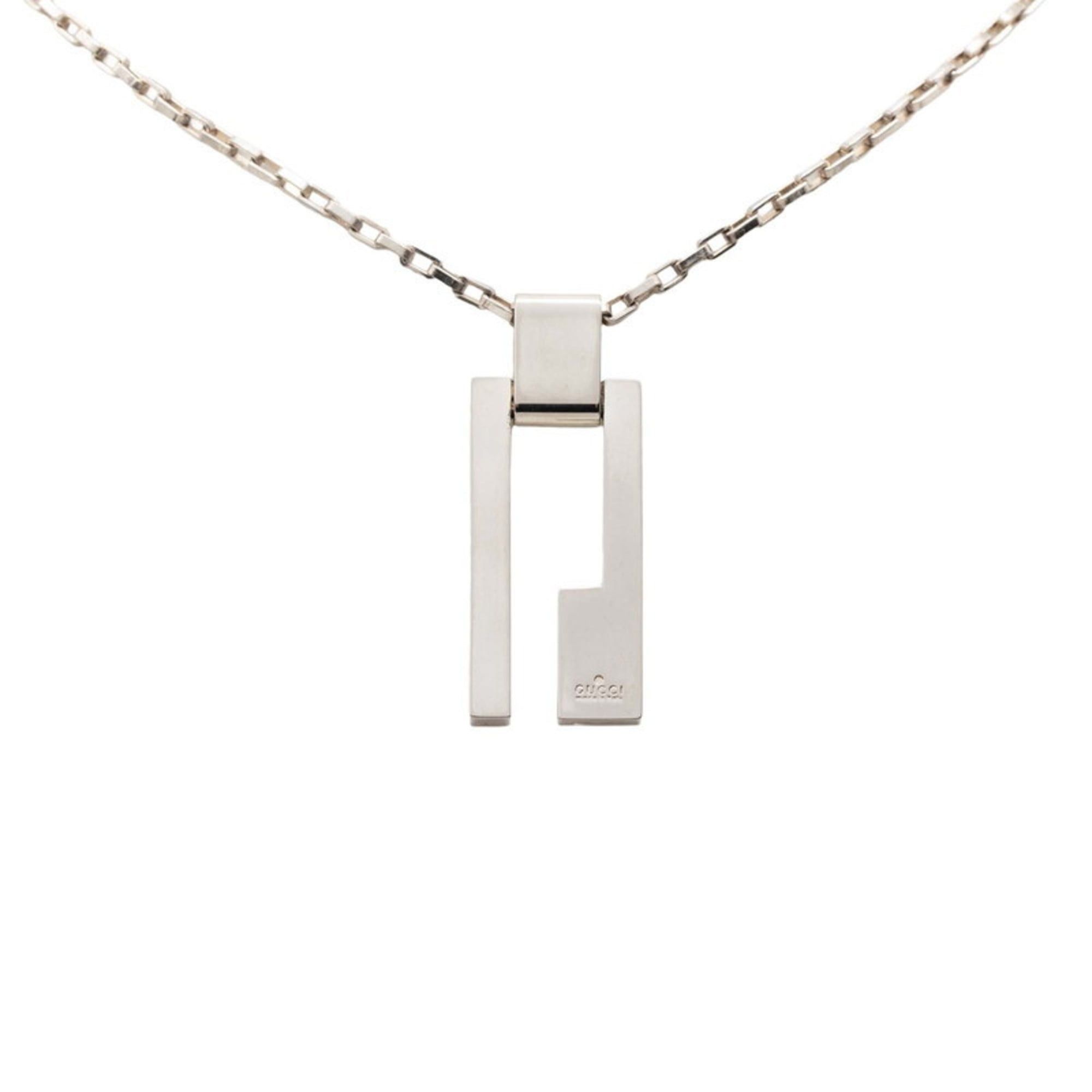 Gucci Cutout G Necklace in SV925 Silver for Women