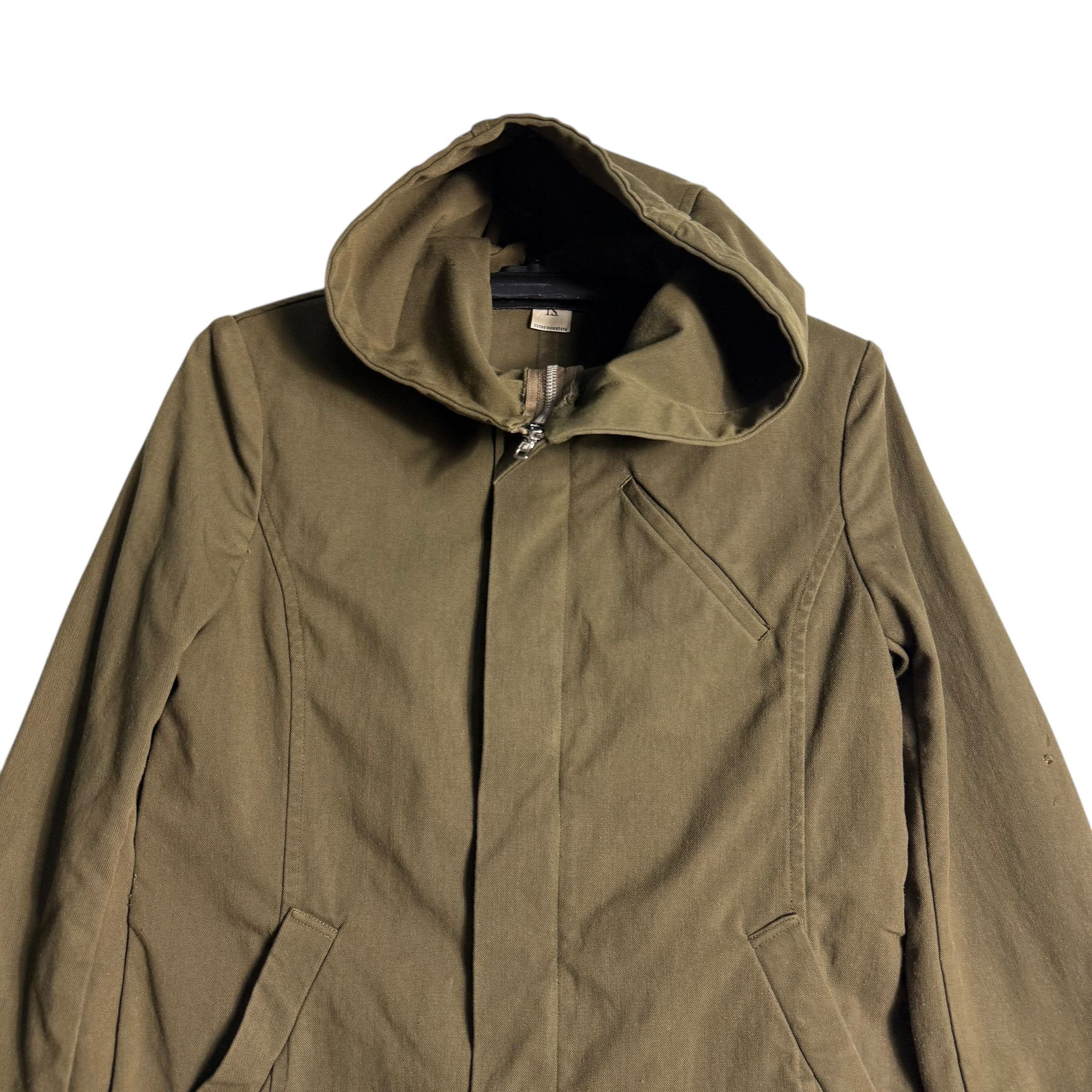 Sunao Kuwahara 🔥RARE🔥Vintage IS Sunao Kuwahara Hoodie Trench Jacket Size ONE SIZE - 2 Thumbnail