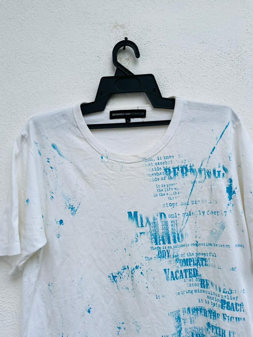 Japanese Brand × Vintage Vintage Berning Sho White Designer Fashion Style Shirt Size US M / EU 48-50 / 2 - 3 Thumbnail