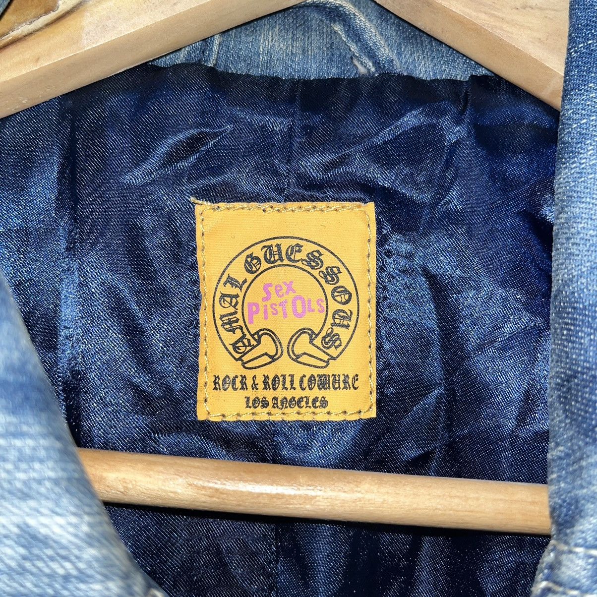 A&G Rock Rare A&G Amal Guessous x Sex Pistols Biker Denim Jacket Size US L / EU 52-54 / 3 - 12 Thumbnail