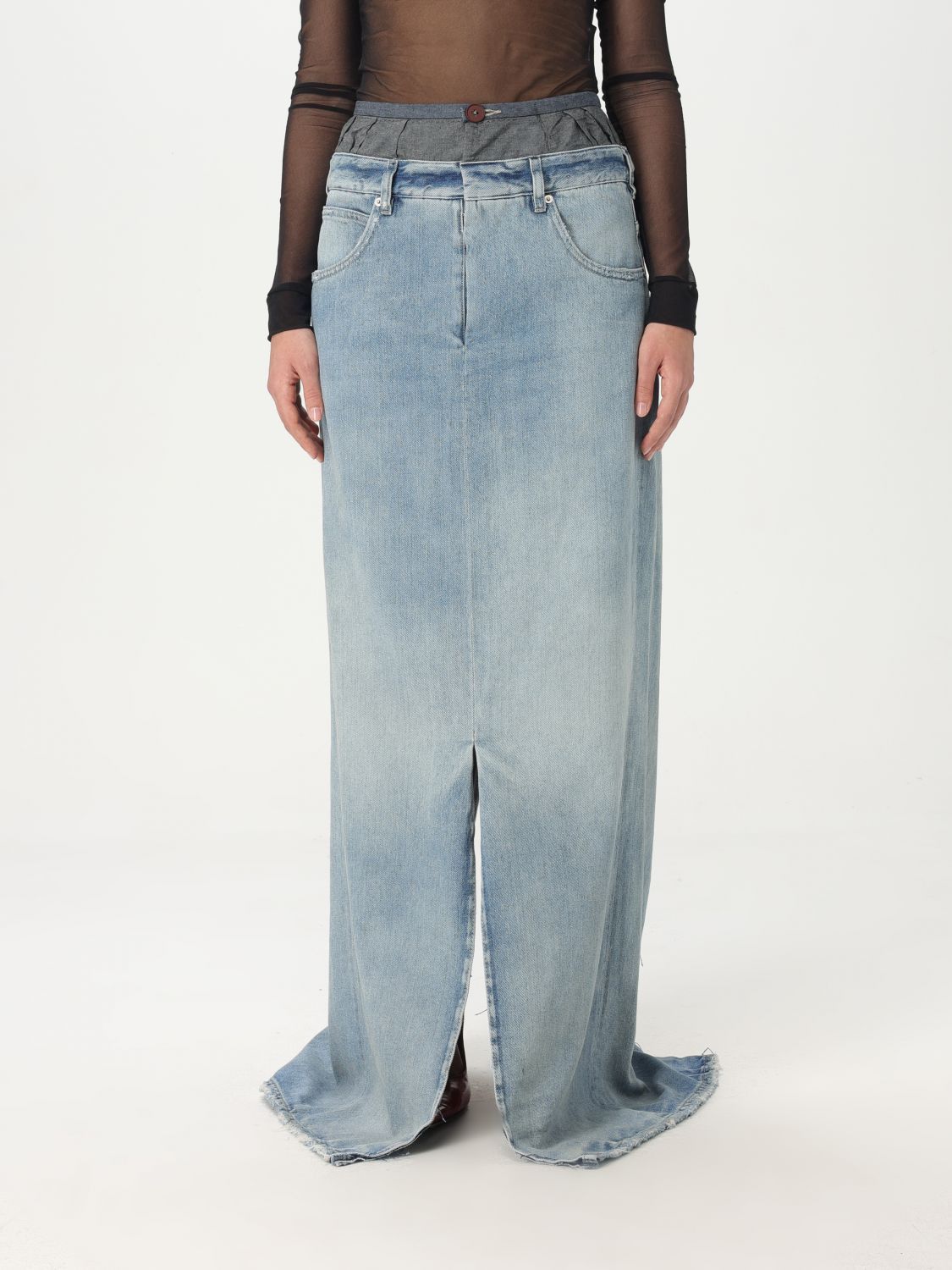 Maison Margiela Maison Margiela Skirt Woman Blue Size 27" / US 4 / IT 40 - 1 Thumbnail