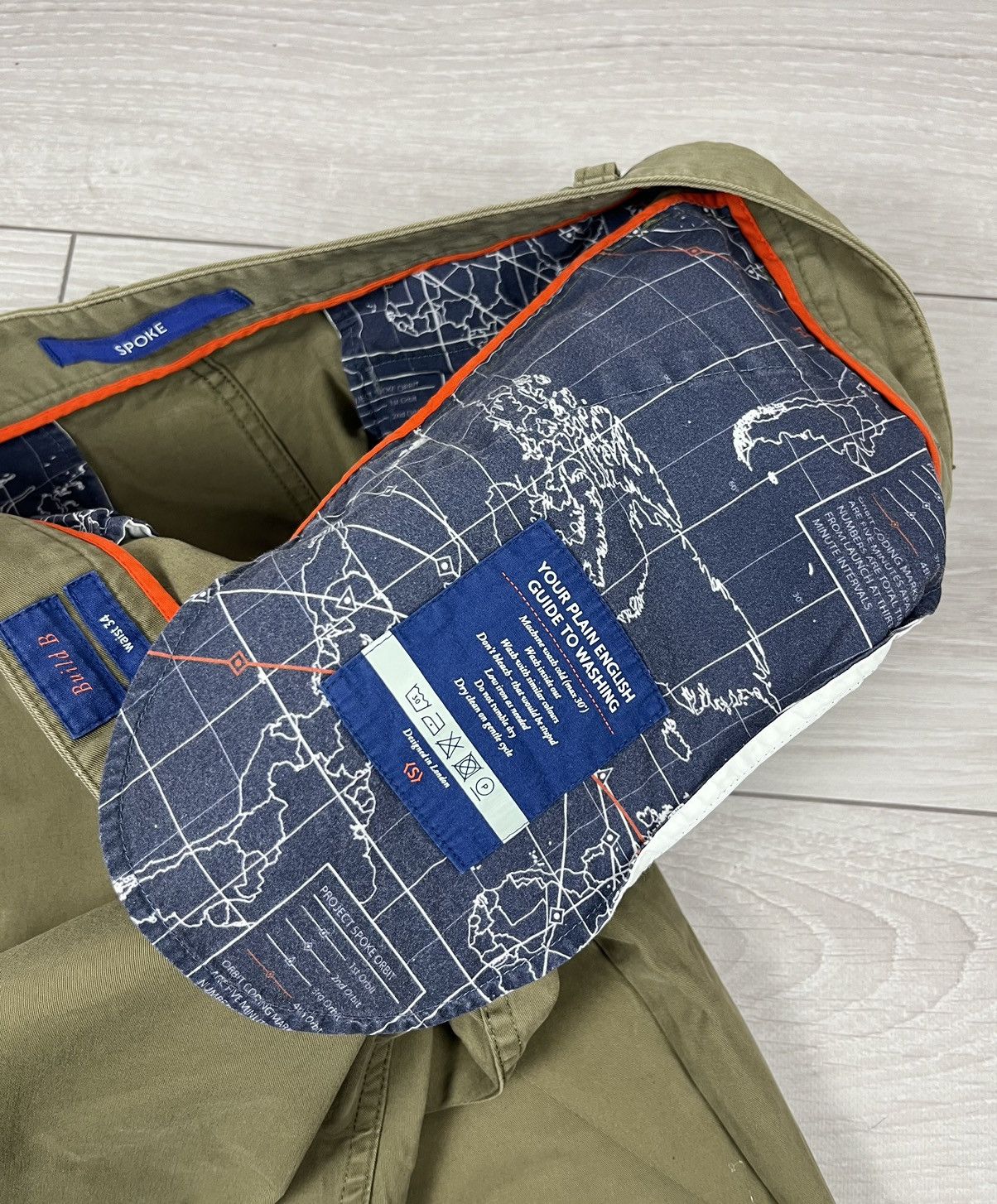 SPOKE Spoke London Heroes Build B Beige Cotton Pants Size US 34 / EU 50 - 11 Thumbnail