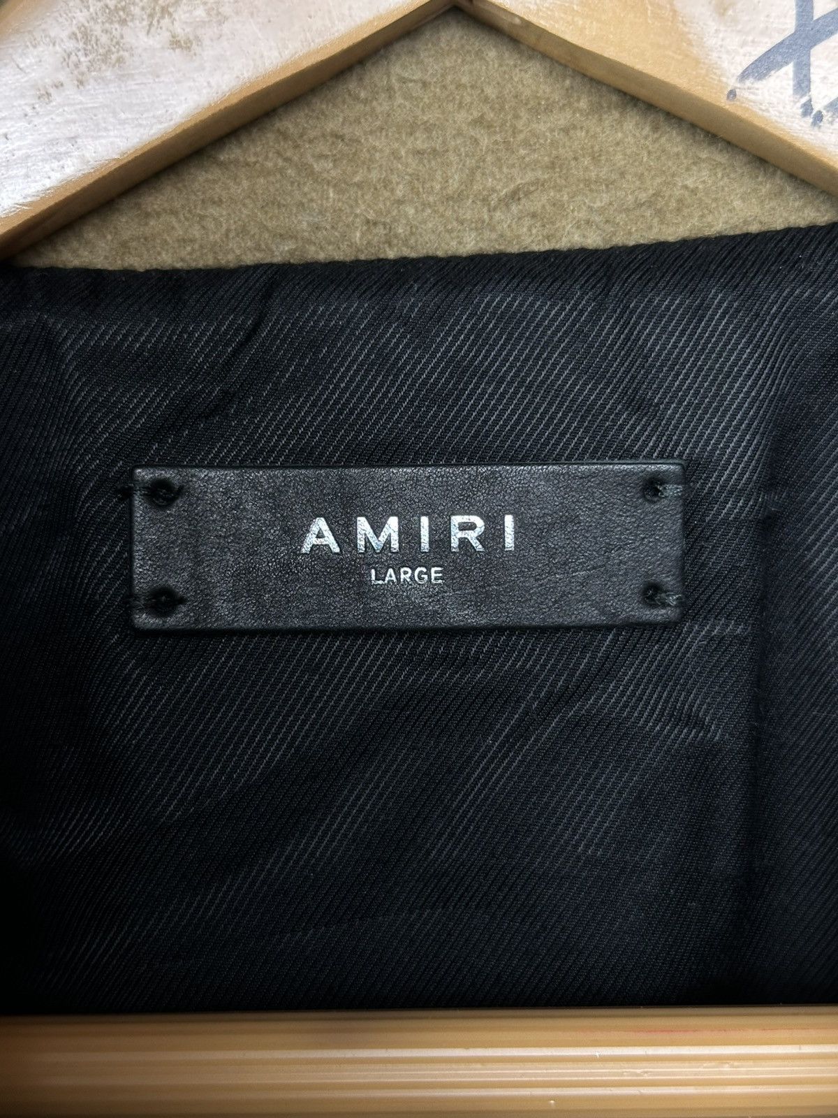 Amiri Amiri Boiled Wool-Leather Western Jacket Size US L / EU 52-54 / 3 - 8 Thumbnail