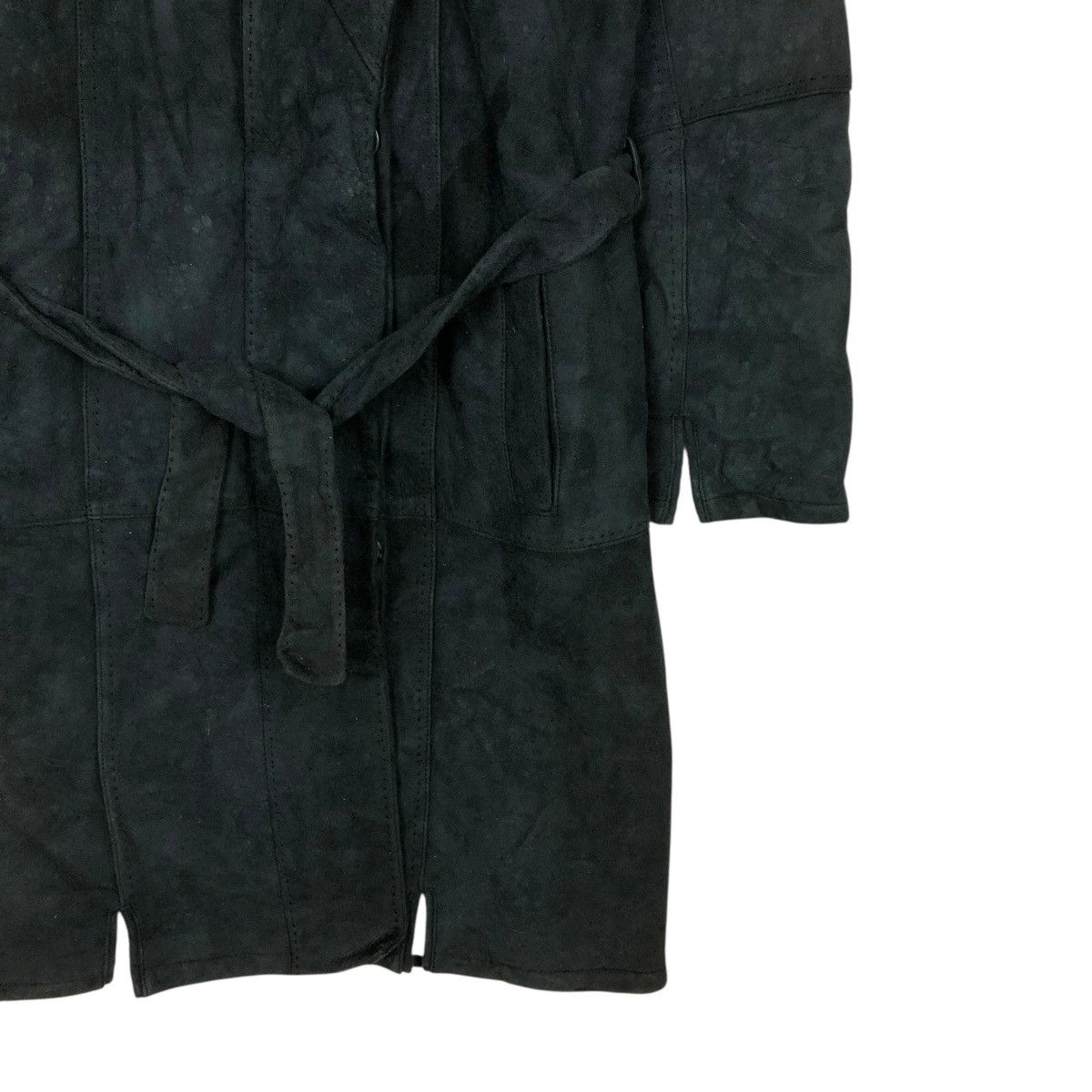 Loewe 🔥VINTAGE LONG LEATHER JACKET LOEWE BLANKET FUR LINING Size XS / US 0-2 / IT 36-38 - 7 Thumbnail