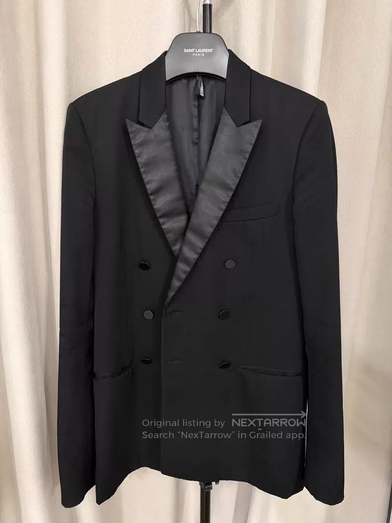 Dior Dior Satin Lapel Double-breasted Smoking Jacket Size US S / EU 44-46 / 1 - 1 Thumbnail