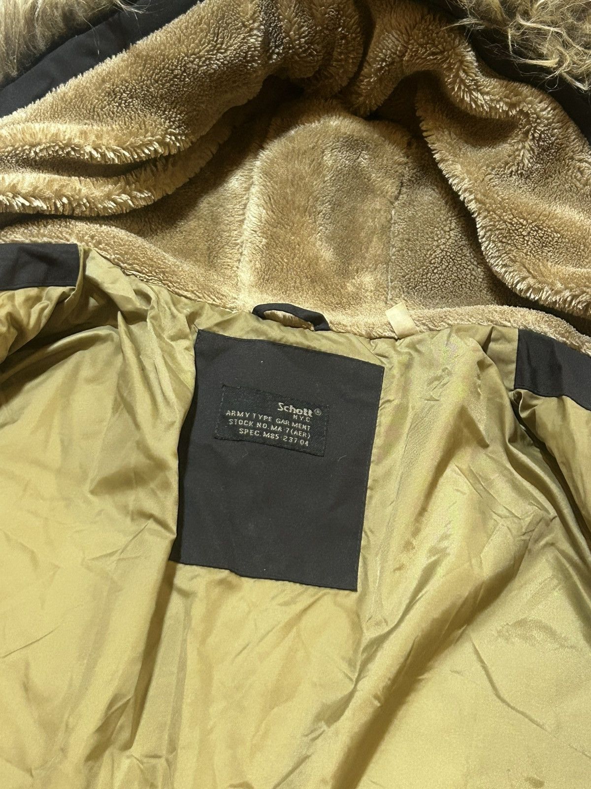 Schott Schott NYC Faux Fur hoodie Fur Hood Jacket Military Size US S / EU 44-46 / 1 - 10 Thumbnail